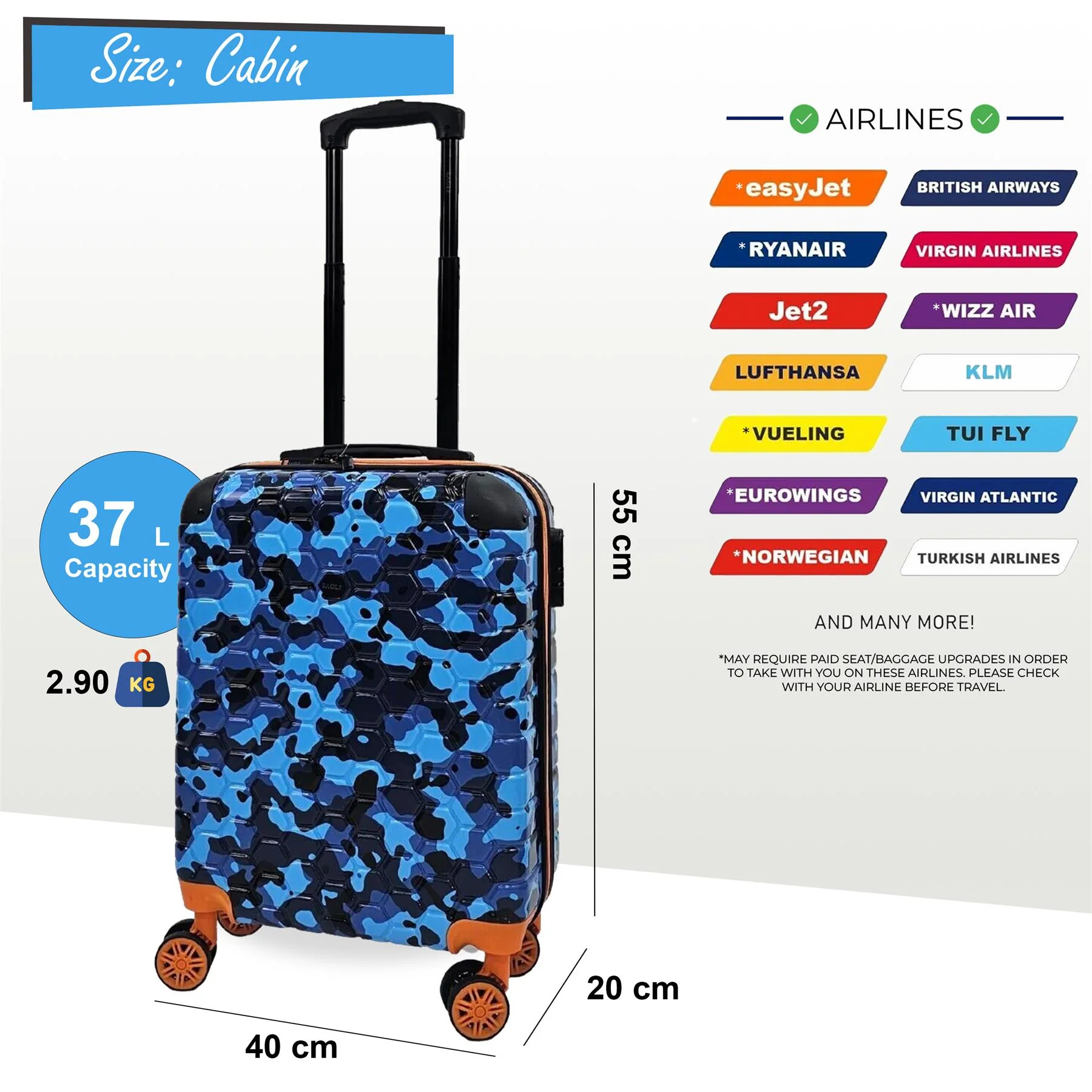 Hardshell Camo Robust ABS Suitcase Set - Image 49