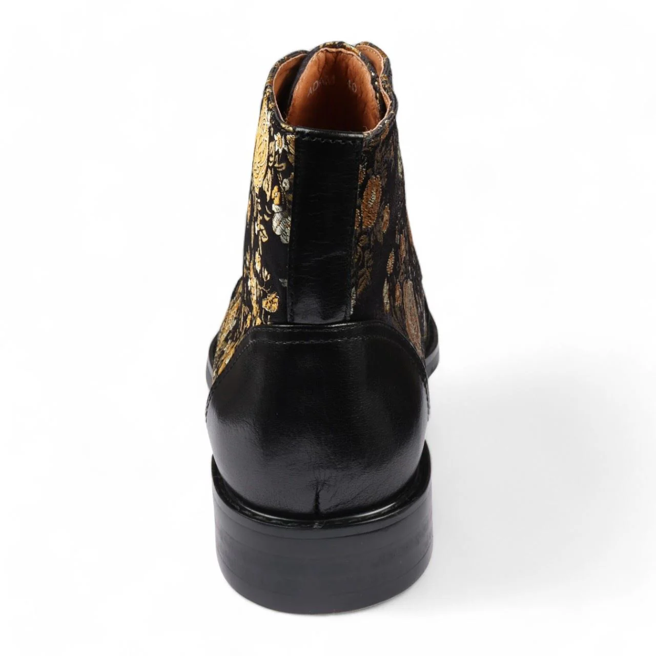 Justin Reess Men's Floral Leather Oxford Ankle Boots - Adam - Image 6