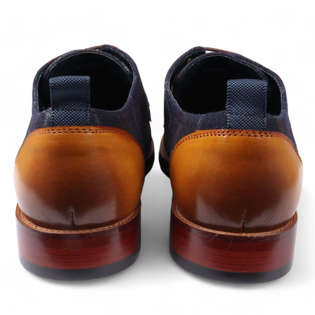 Justin Reess Men's Oxford Brown Leather Brogue Shoes - Ronnie - Image 5
