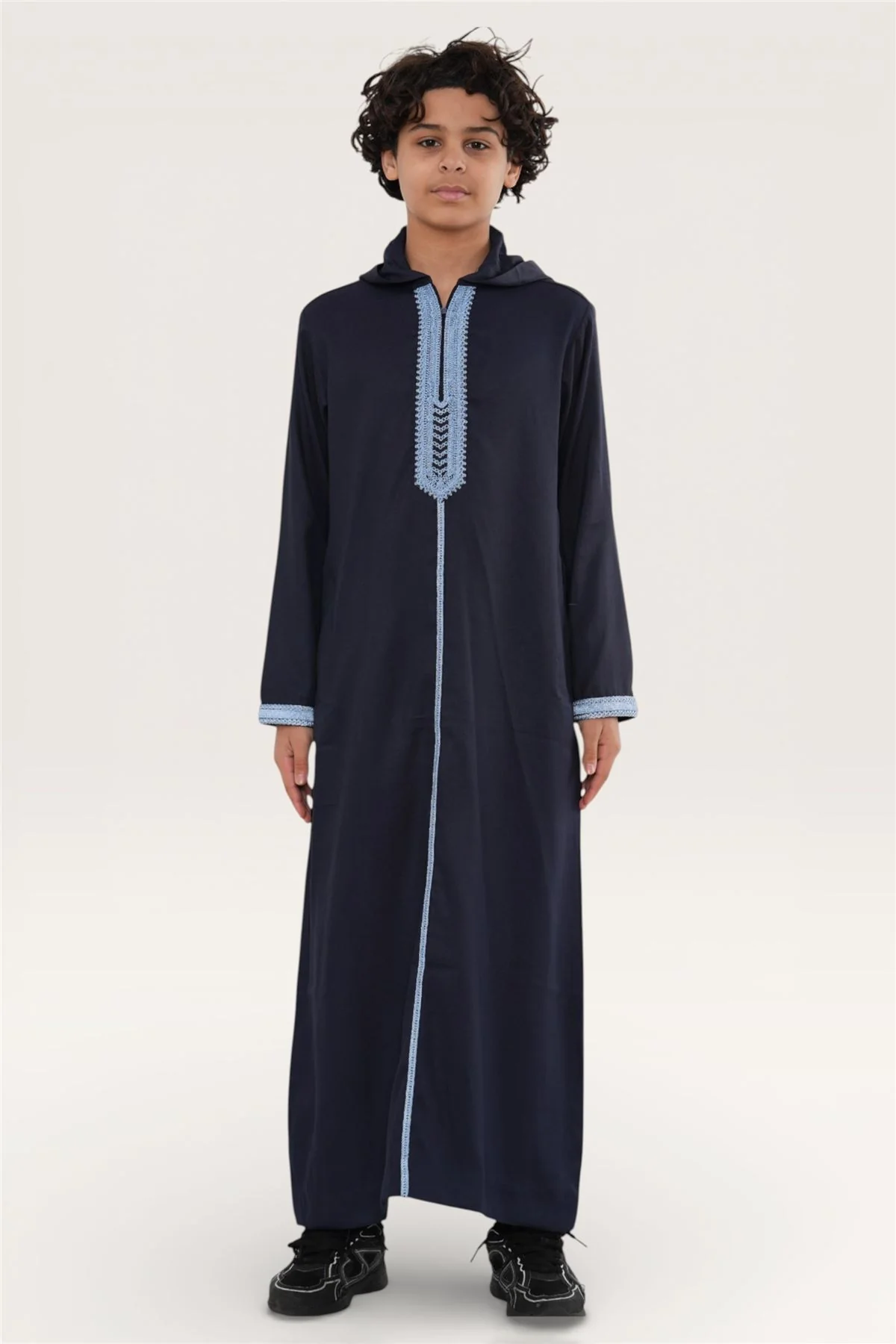 Kids Boys Eid Hooded Moroccan Thobe Robe Djellaba Ramadan Jubba- K-HM3 - Image 14