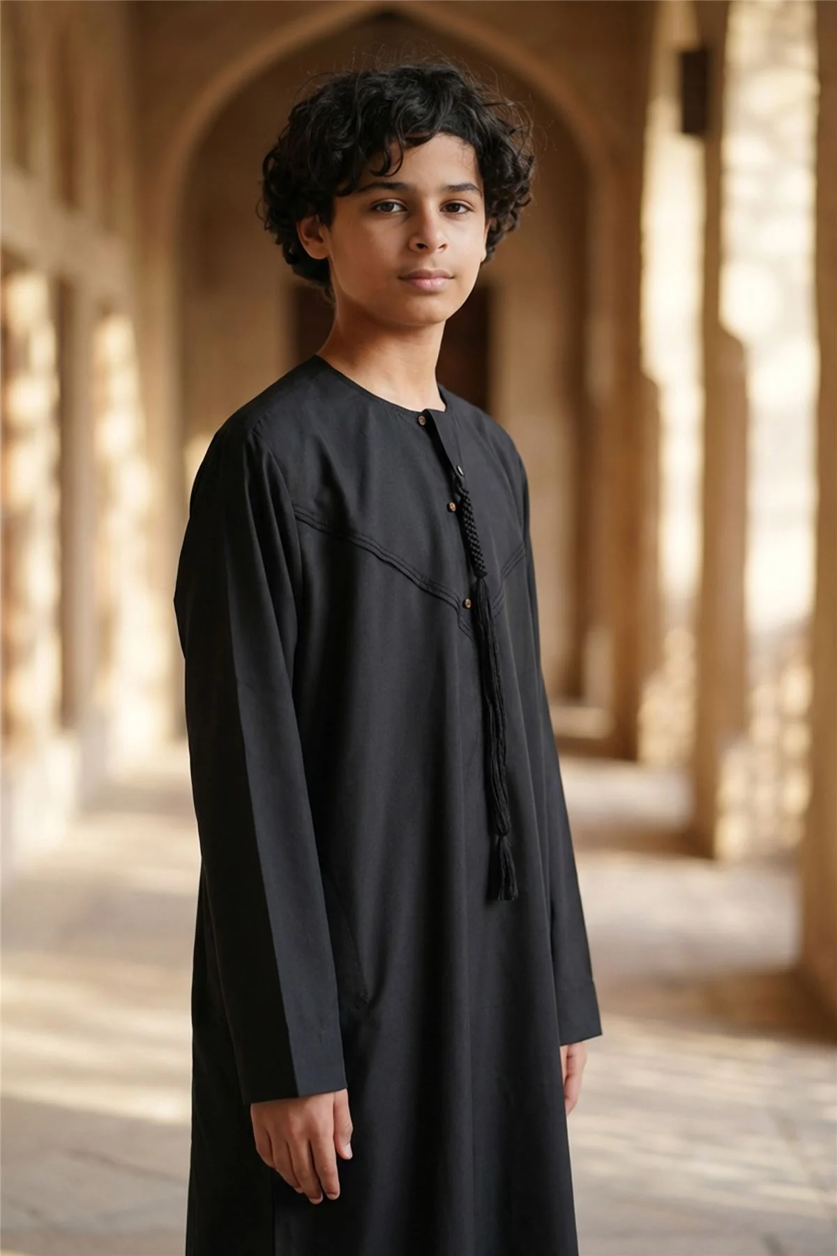 Kids Boys Eid Moroccan Jubba Robe Djellaba Ramadan Eid Thobe - K-HM11 - Image 135
