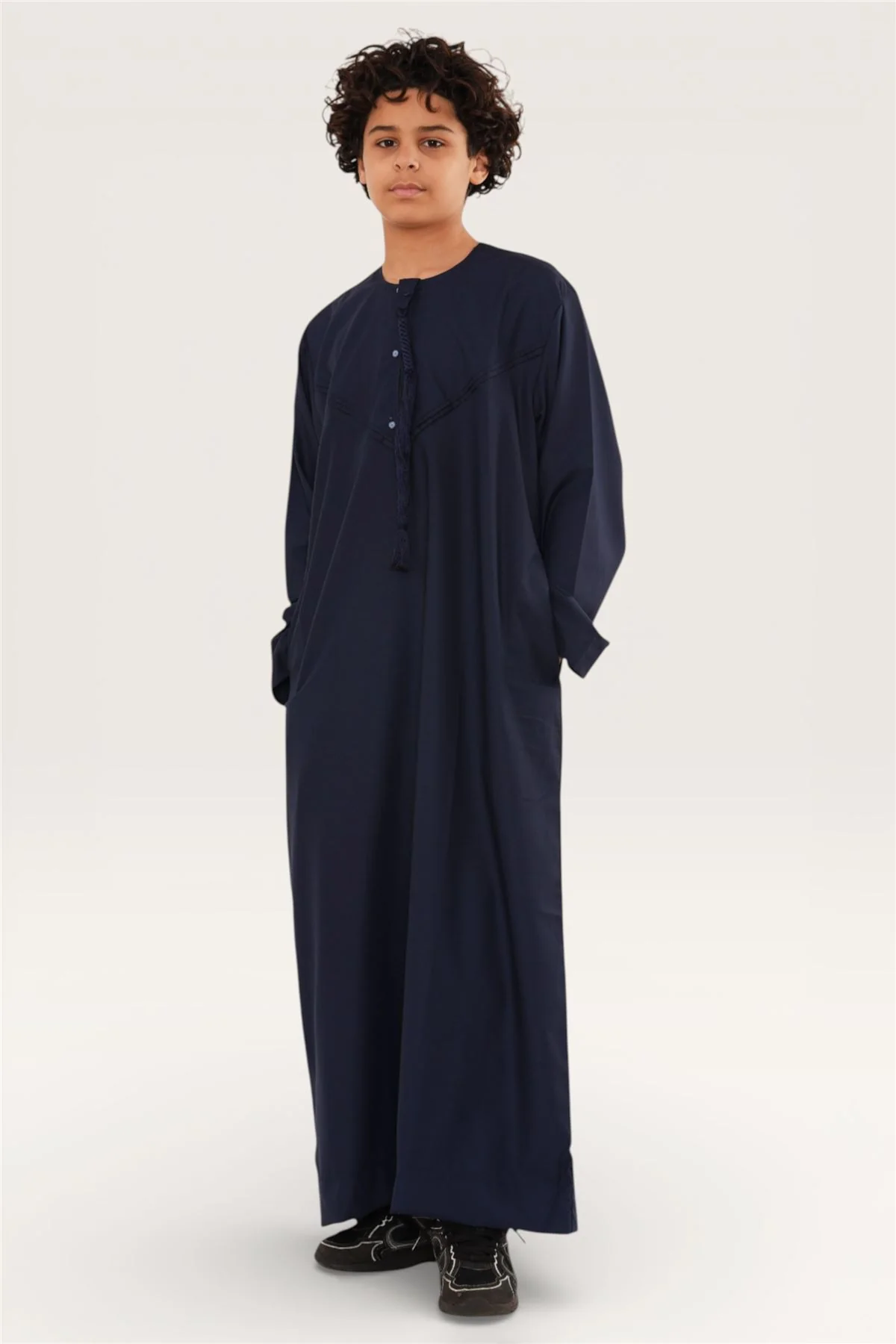 Kids Boys Eid Moroccan Jubba Robe Djellaba Ramadan Eid Thobe - K-HM11 - Image 35