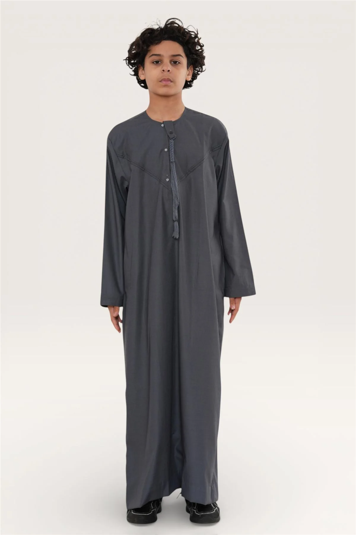 Kids Boys Eid Moroccan Jubba Robe Djellaba Ramadan Eid Thobe - K-HM11 - Image 40