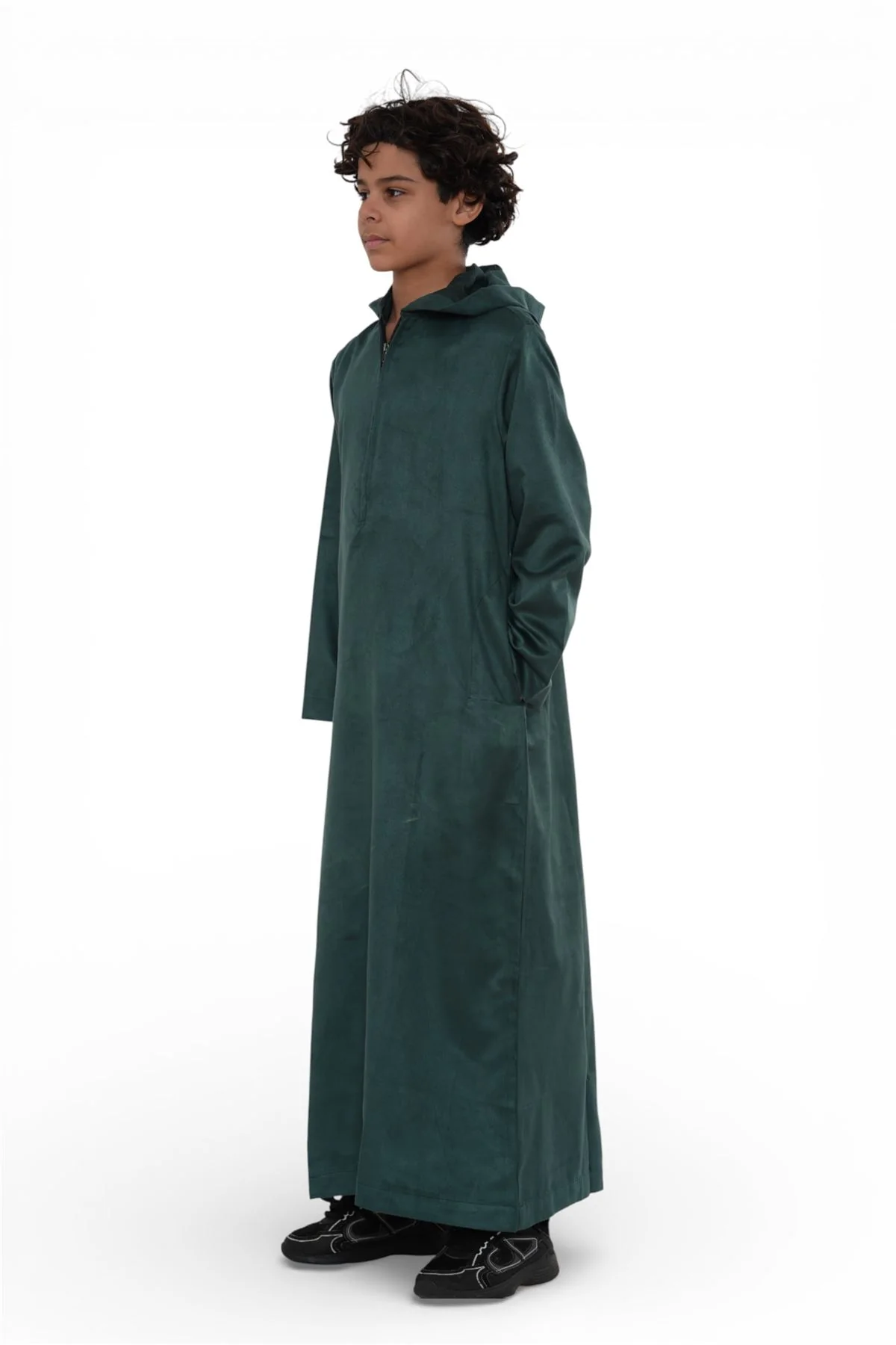 Kids Boys Hooded Eid Moroccan Jubba Robe Ramadan Eid Thobe - K-HM12 - Image 29