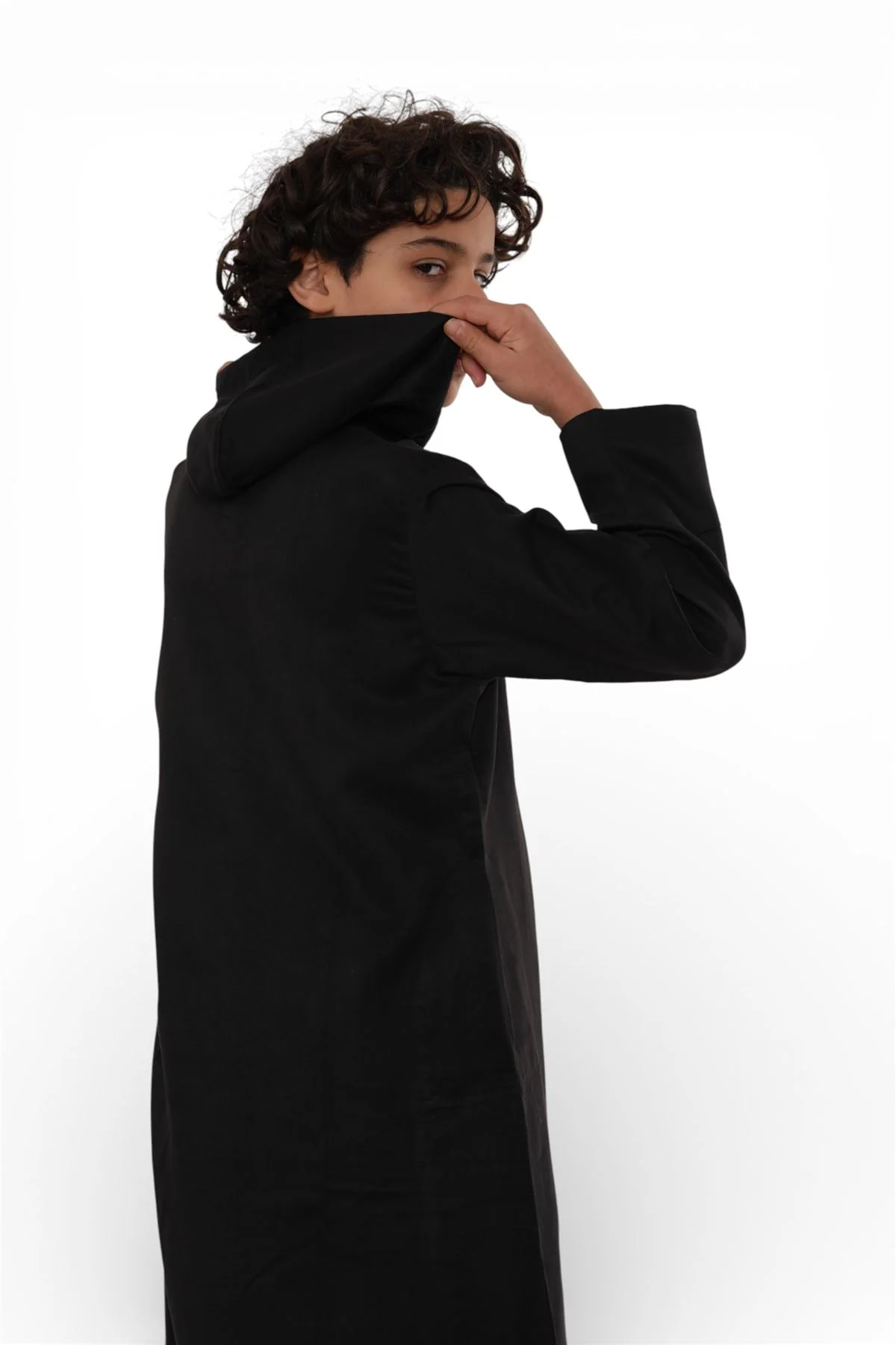 Kids Boys Hooded Eid Moroccan Jubba Robe Ramadan Eid Thobe - K-HM12 - Image 35