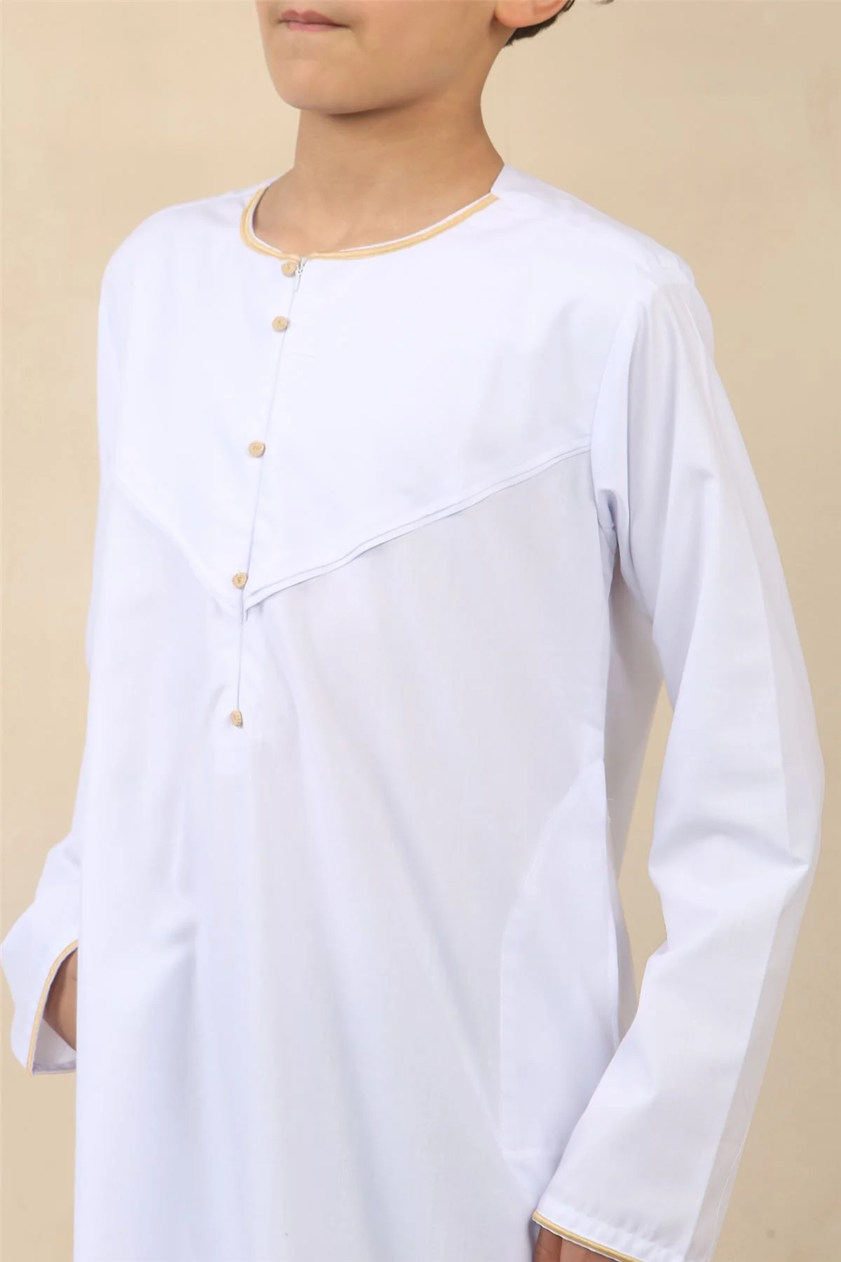 Kid's Boys Omani Eid Thobe Saudi Emirati Jubba Robe - Image 11