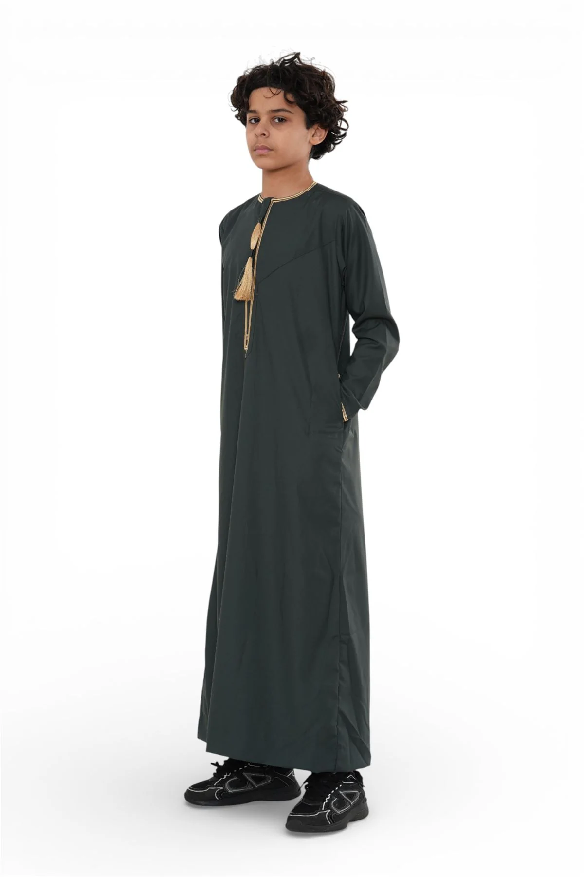 Kids Boys Ramadan Moroccan Thobe Robe Emirati Eid Jubba- TT-003 - Image 27