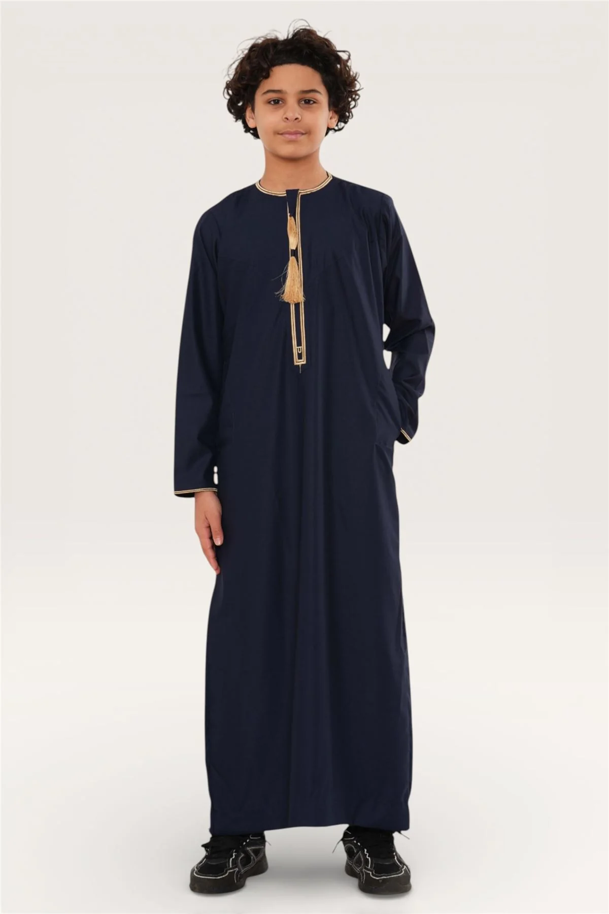 Kids Boys Ramadan Moroccan Thobe Robe Emirati Eid Jubba- TT-003 - Image 9