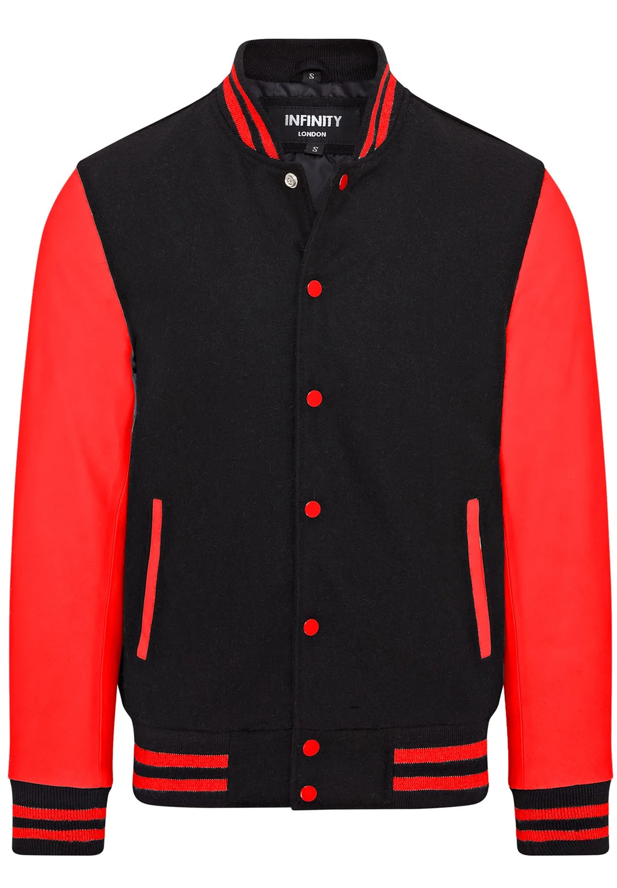 Letterman Baseball Wool Leather Varsity Bomber Jacket - Wallingford - Image 32
