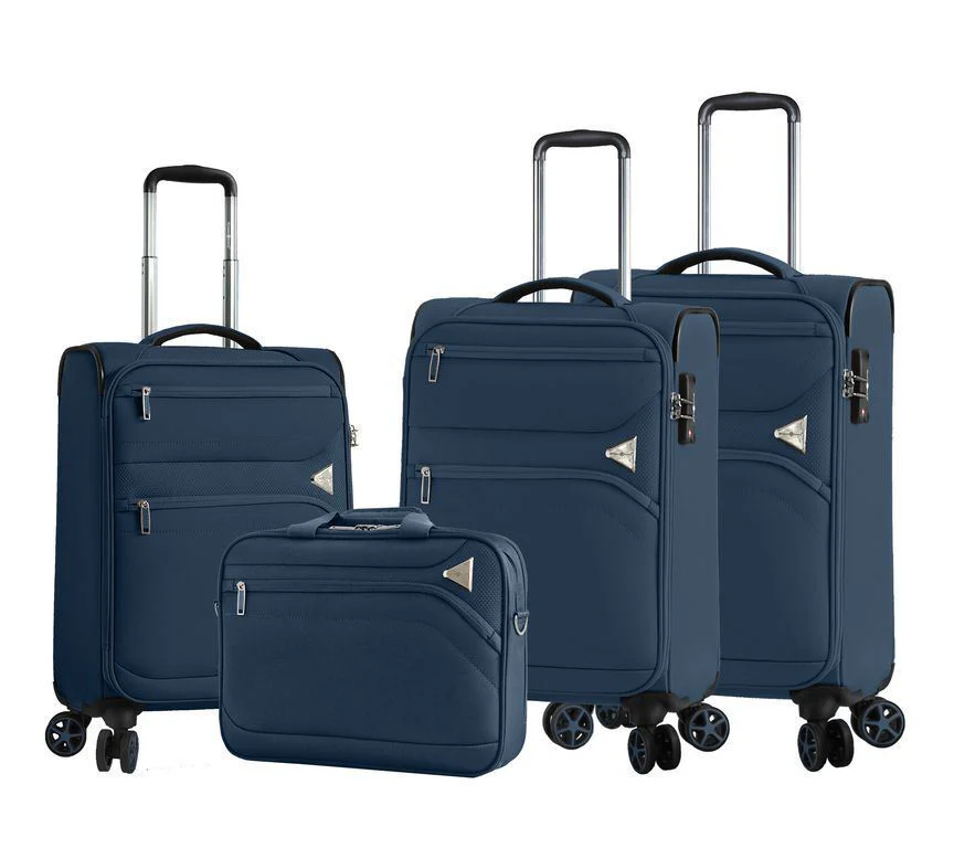 Lightweight Soft Dual 4 Wheel Luggage Suitcases - Image 12