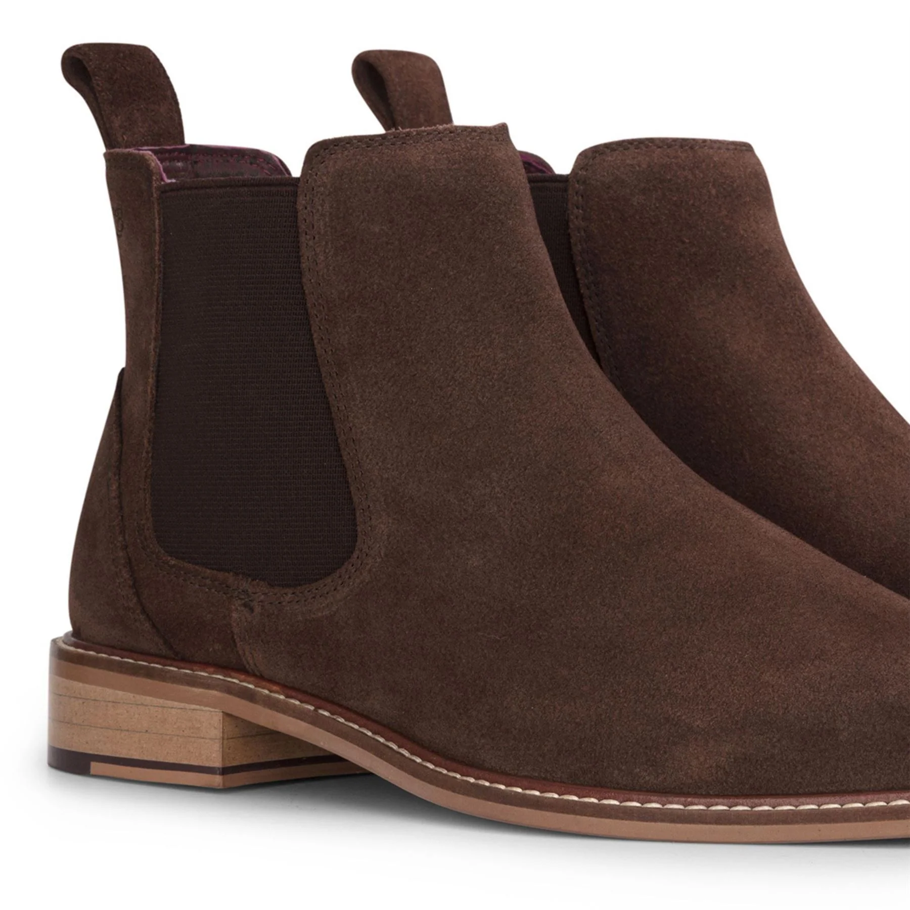 London Brogues Men's Brown Suede Leather Chelsea Boots - Image 5