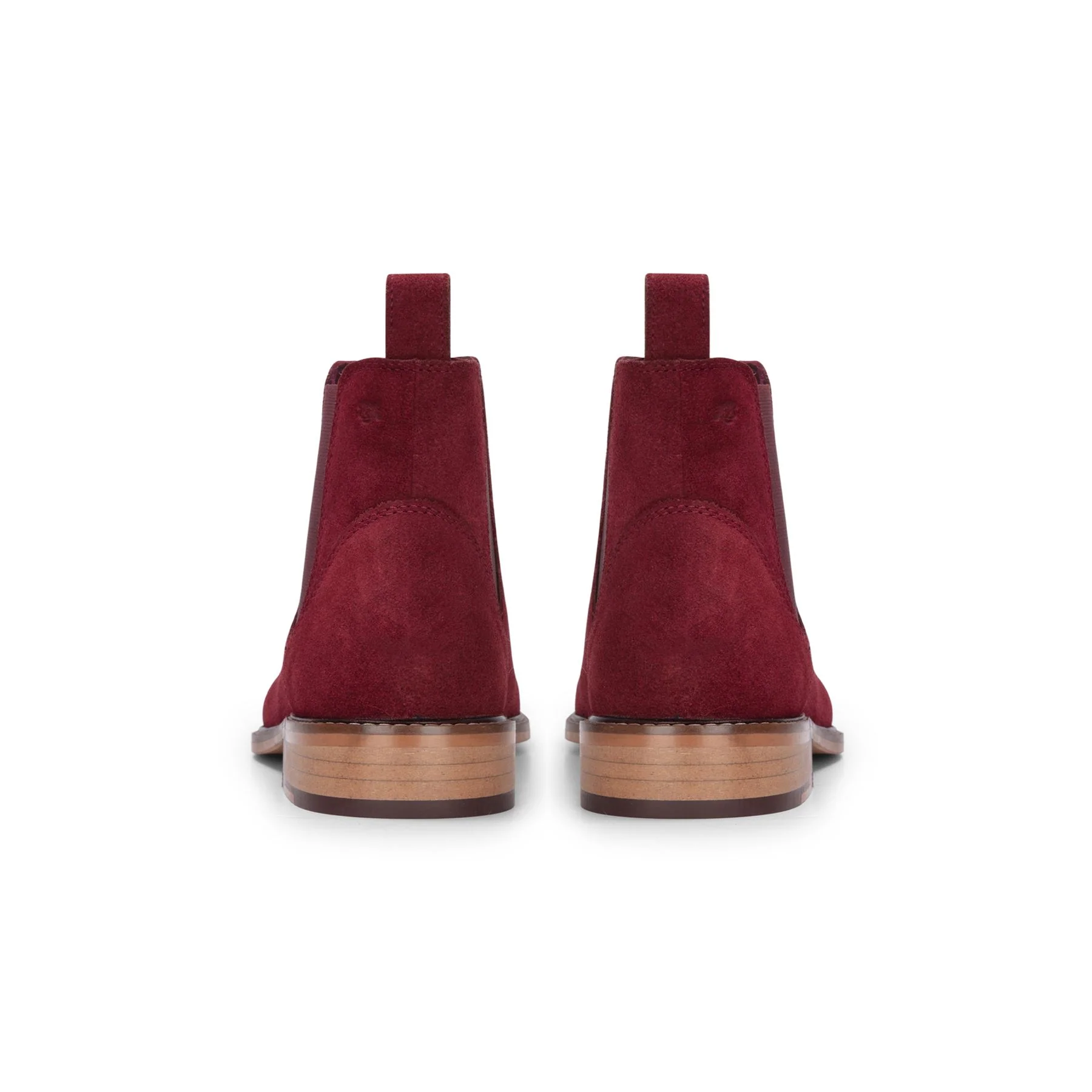 London Brogues Men's Burgundy Suede Leather Chelsea Boots - Image 3