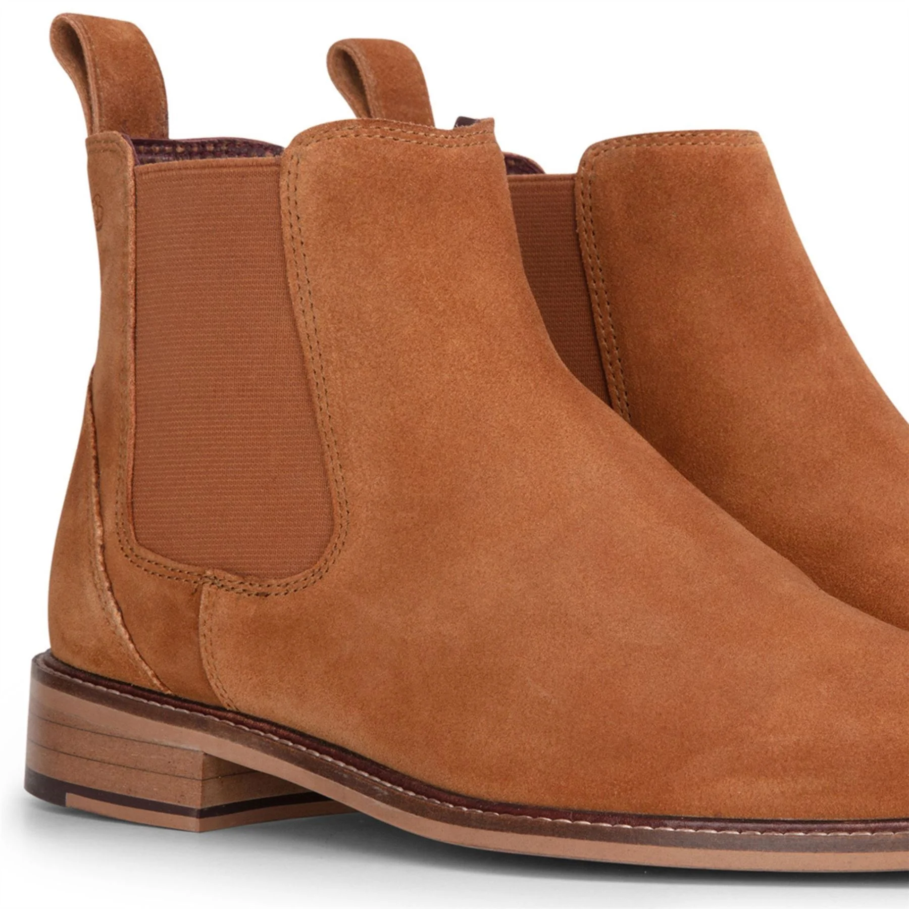 London Brogues Men's Tan Suede Leather Chelsea Boots - Image 3