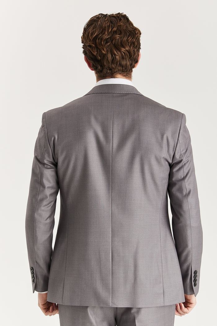 Men’s Grey Tailored Suit Blazer Formal Jacket - Image 5