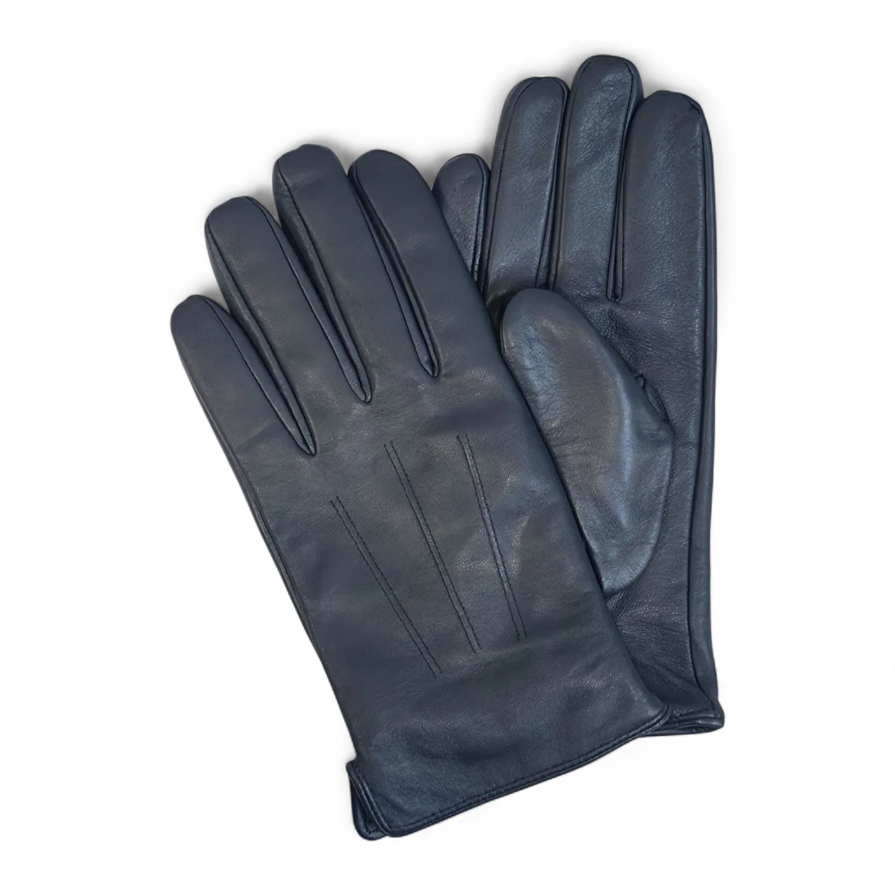 Men’s Italian Leather Warm Wool Lining Winter Gloves - M-LGV-305 - Image 7