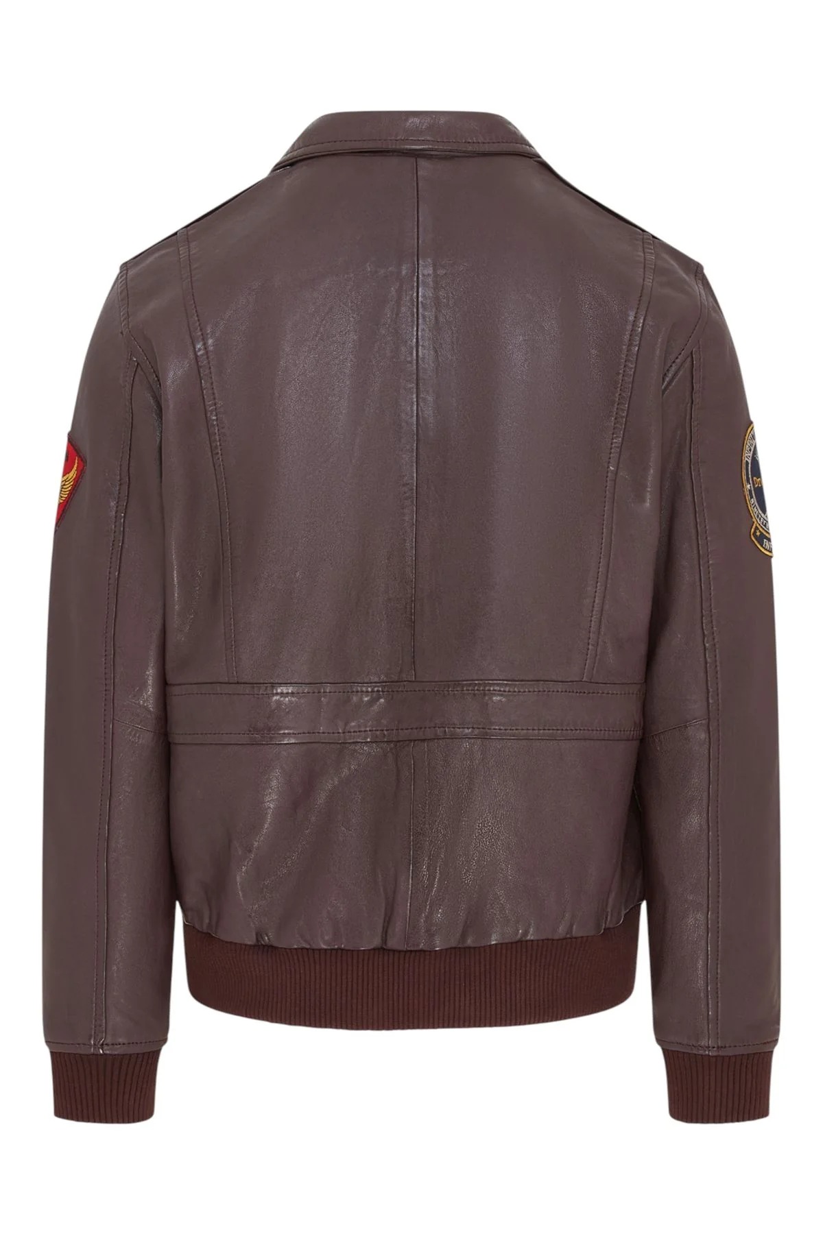 Men’s Leather Bomber G-1 Aviator Collar Jacket - Maverick - Image 20