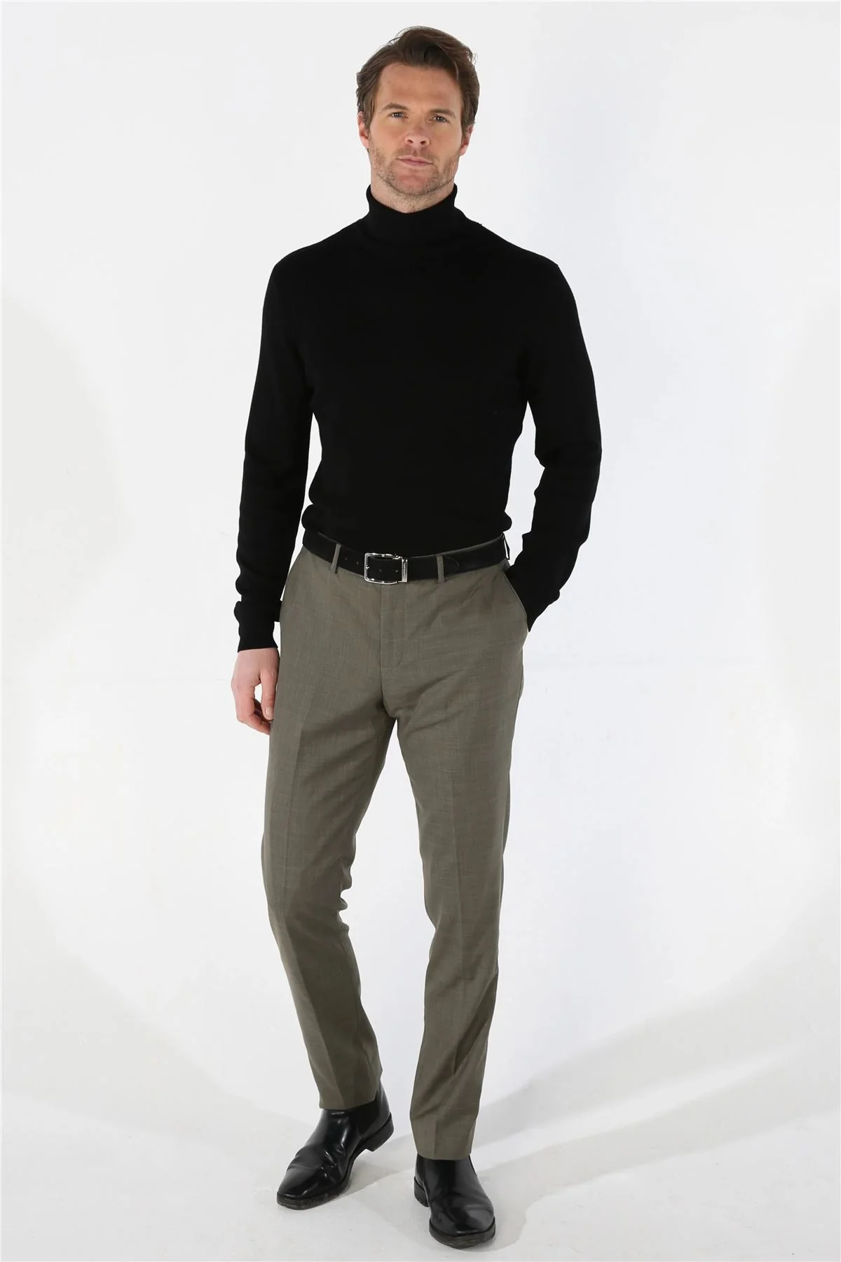 Men's 3 Piece Sage Summer Wedding Tailored Fit Suit - Image 8