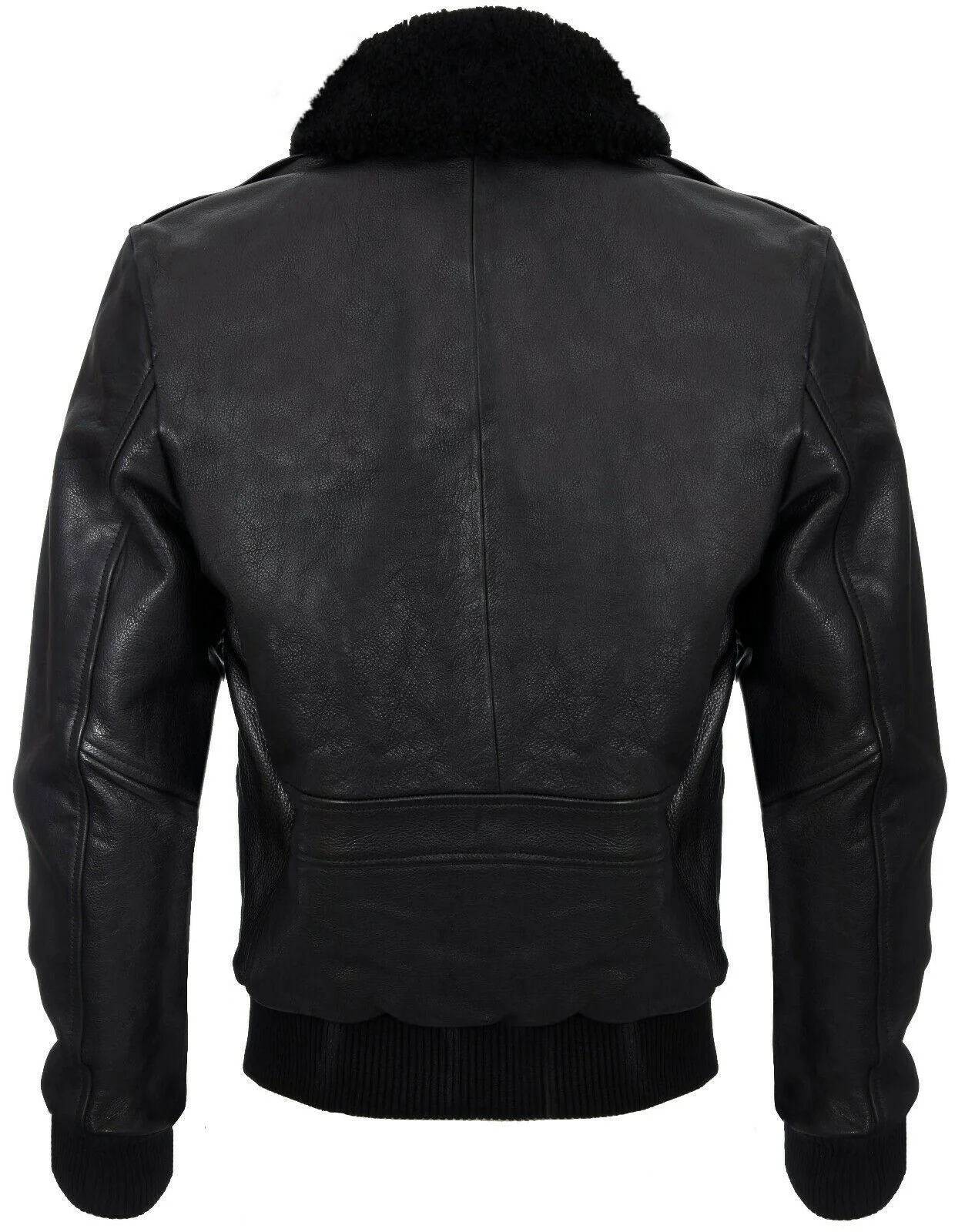 Mens A2 Cowhide Bomber Jacket-Caistor - Image 3