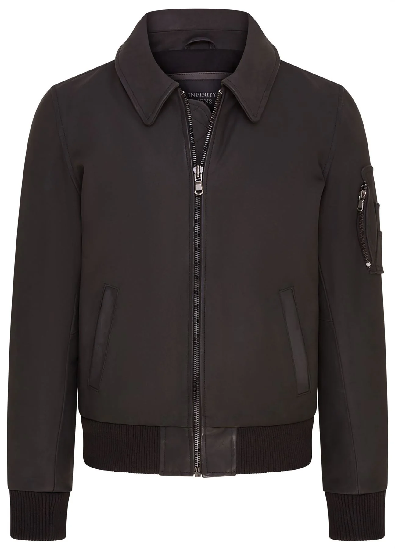 Mens A2 Cowhide Leather Bomber Jacket-Eura - Image 7