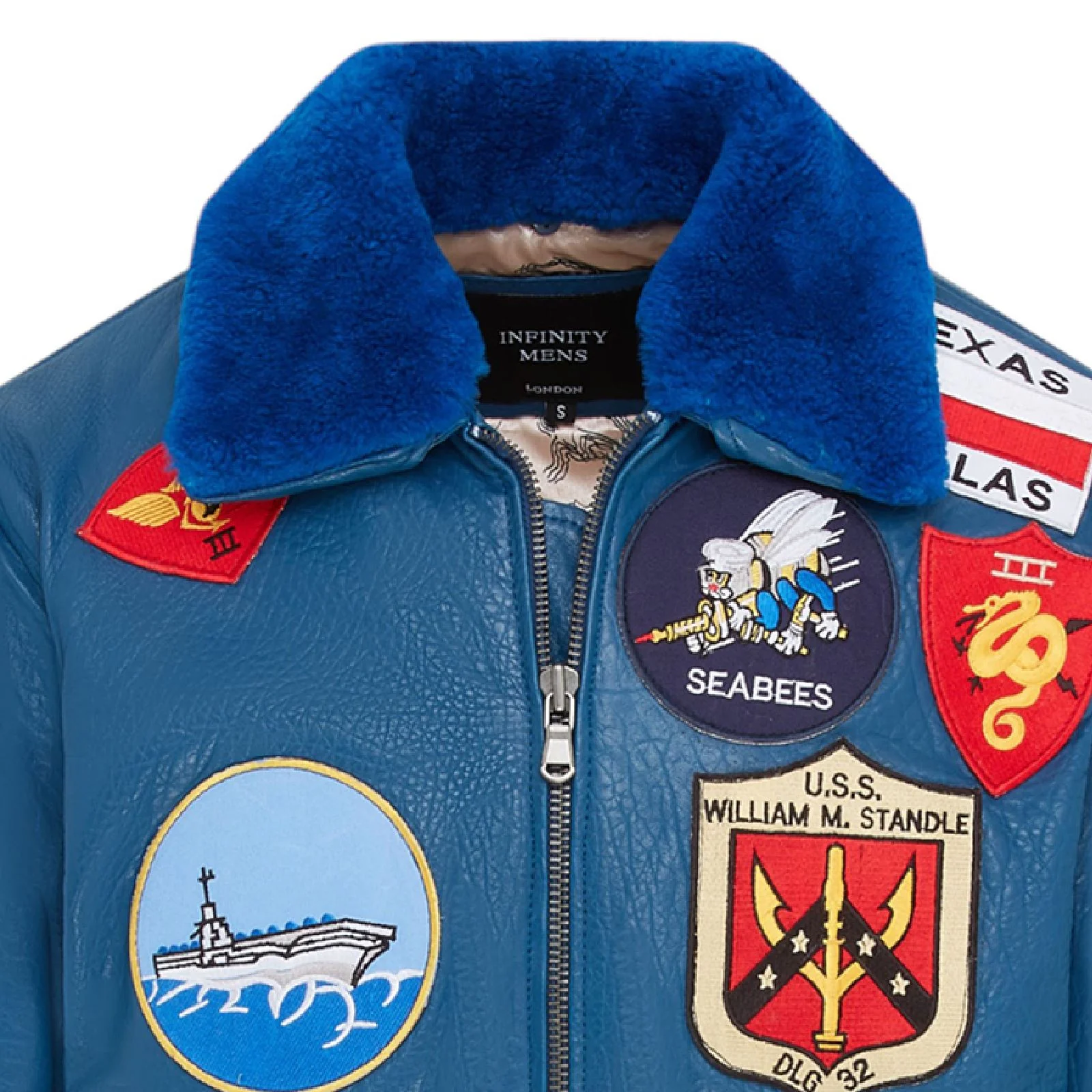 Mens A2 Top Gun  Leather Bomber Jacket-Camborne - Image 27