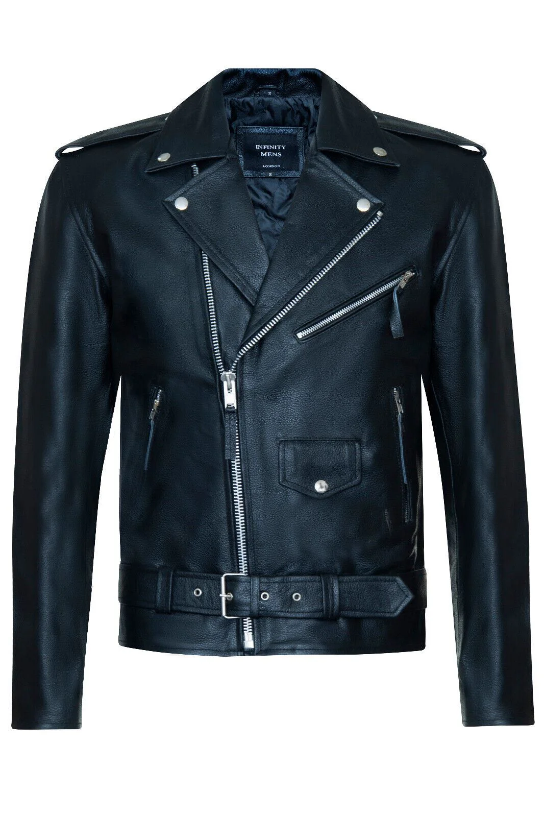 Mens Brando RED INDIAN Leather Jacket - Tadley