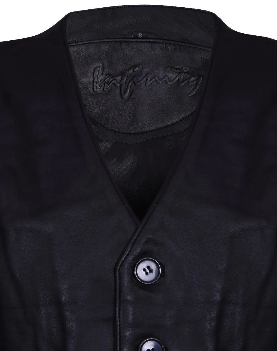 Mens Classic Leather Waistcoat-Grantham - Image 14
