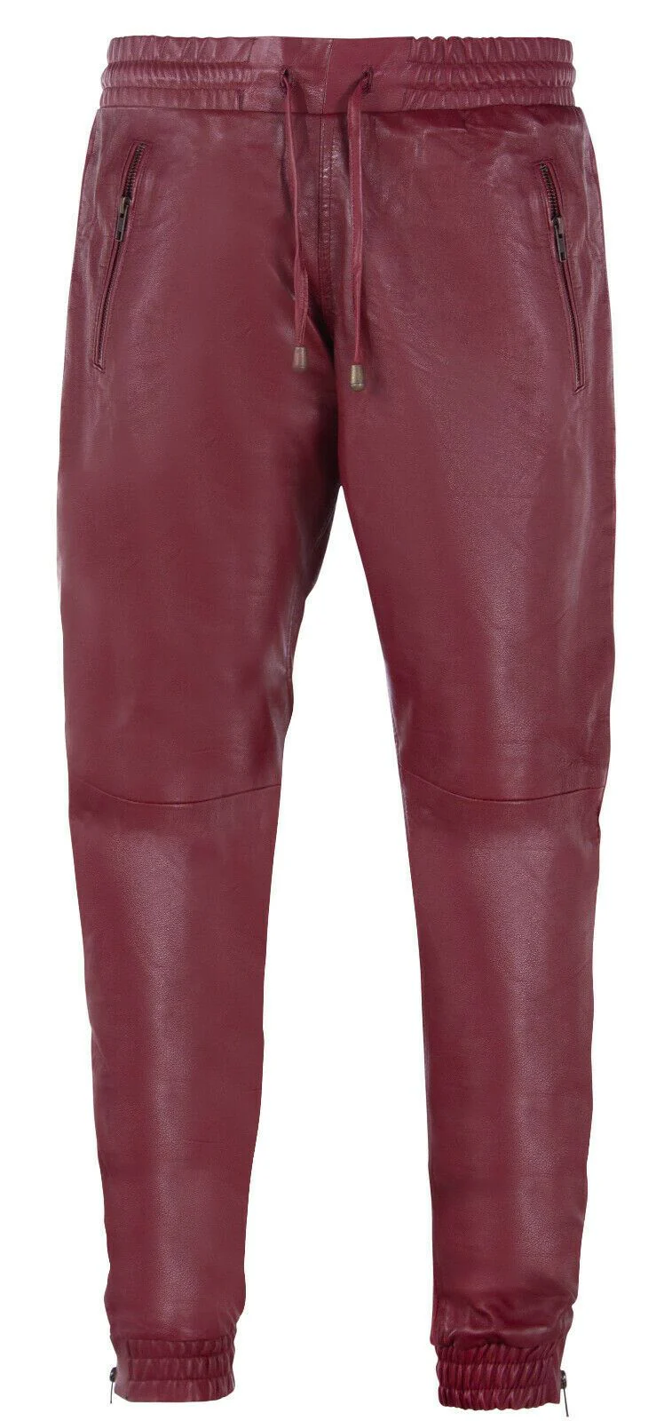 Mens Comfort Leather Jogging Bottoms-Halifax - Image 21