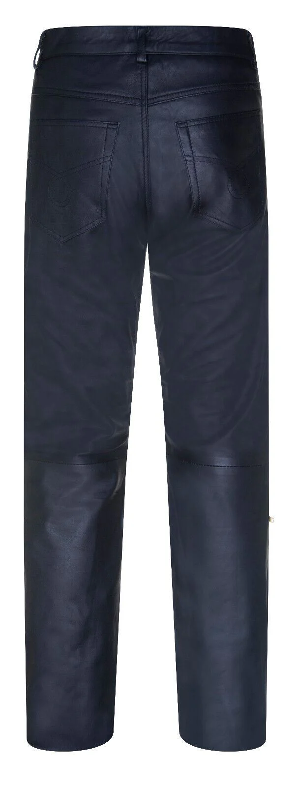 Mens Comfort Leather Zip Jeans-Harlow - Image 7