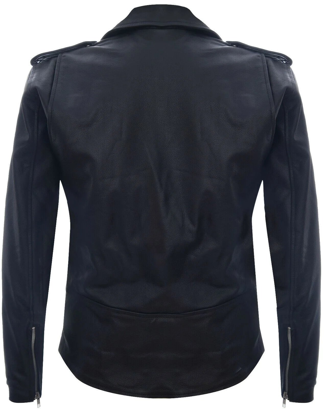 Mens Cow-Hide Brando Biker Jacket -Sandy - Image 3