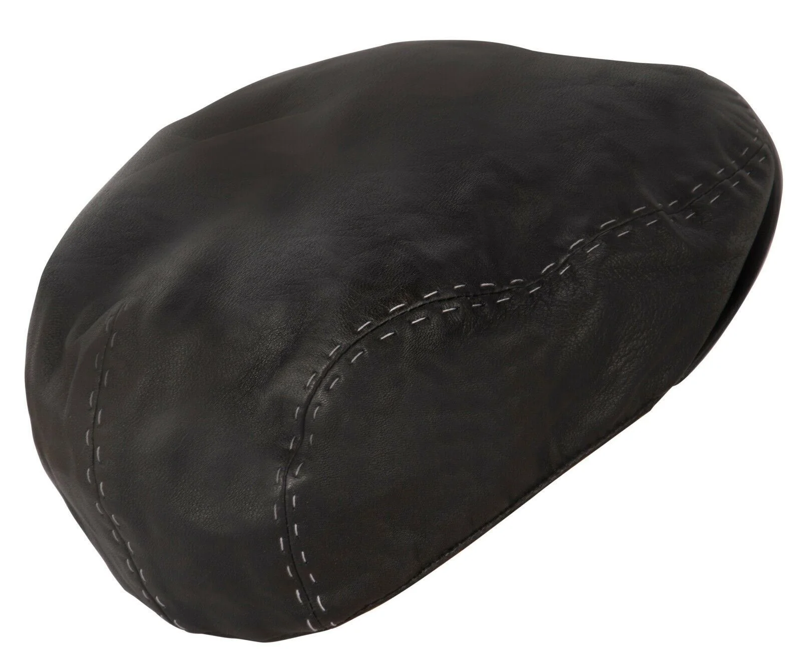 Mens Flat Hat Leather Peaky Blinders Beret Newsboy Gatsby Golf Cabbie Cap - Image 4