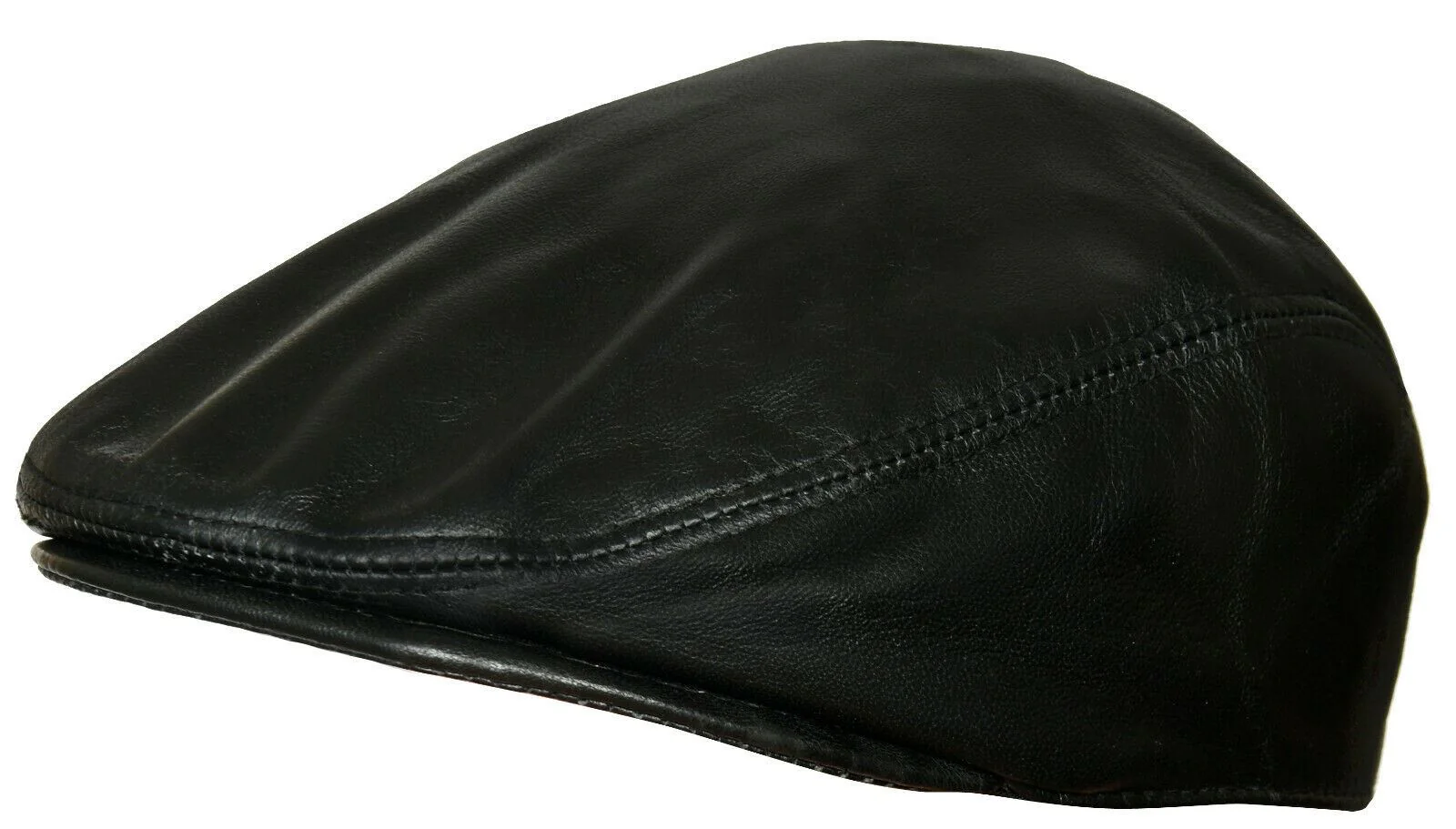 Mens Flat Hat Leather Peaky Blinders Beret Newsboy Gatsby Golf Cabbie Cap - Image 2