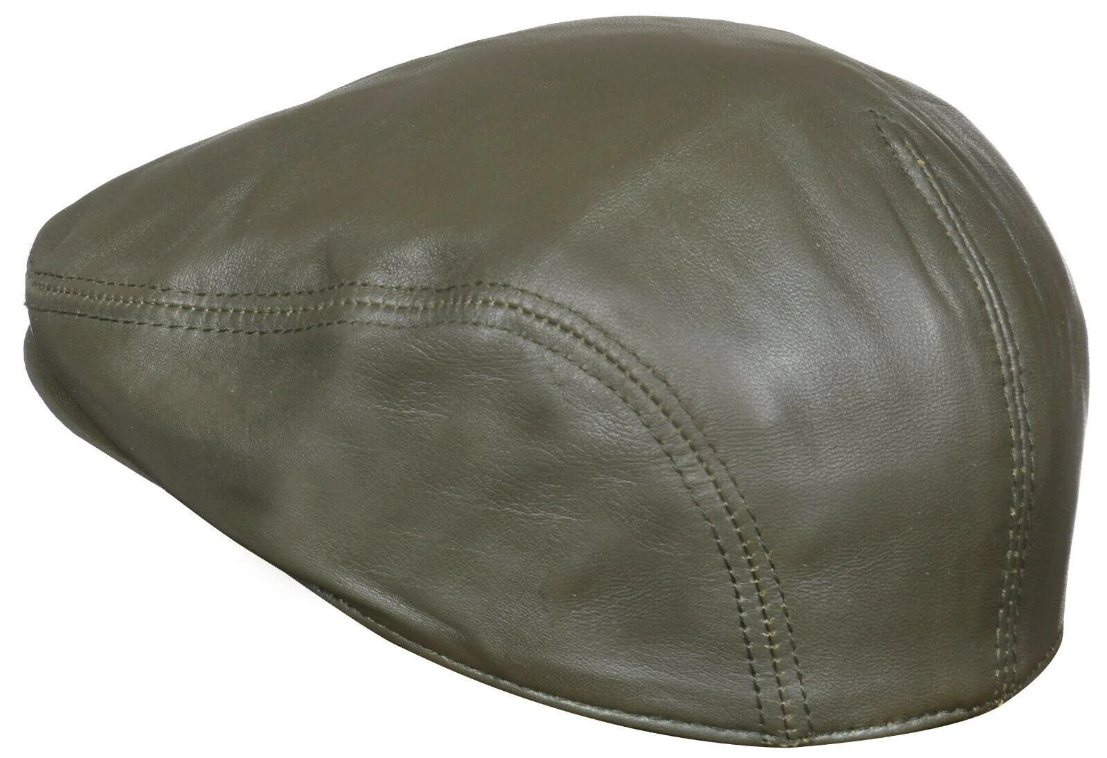 Mens Flat Hat Leather Peaky Blinders Beret Newsboy Gatsby Golf Cabbie Cap - Image 3