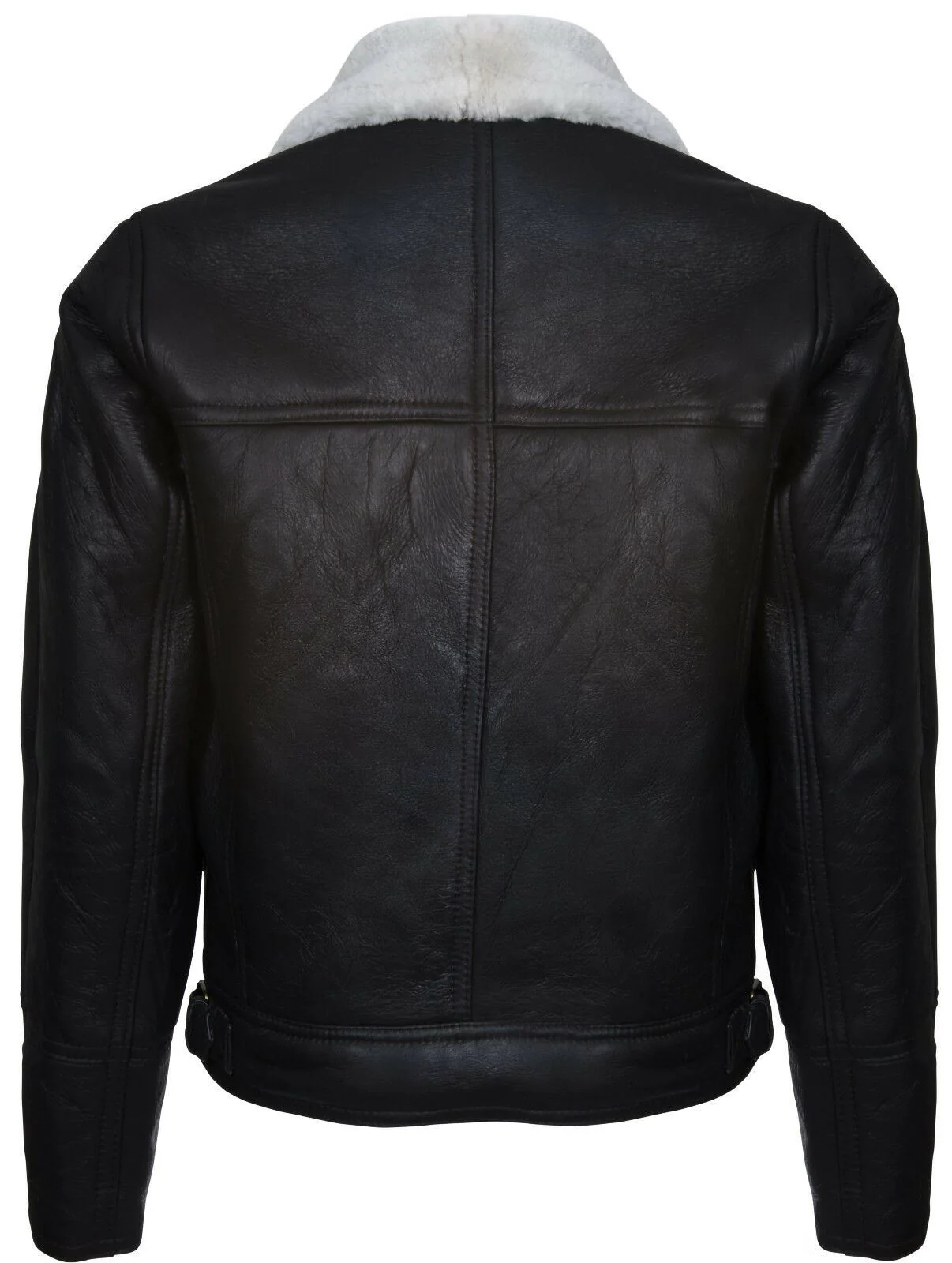 Mens Flying Sheepskin WW2 Bomber Jacket-Haverhill - Image 12