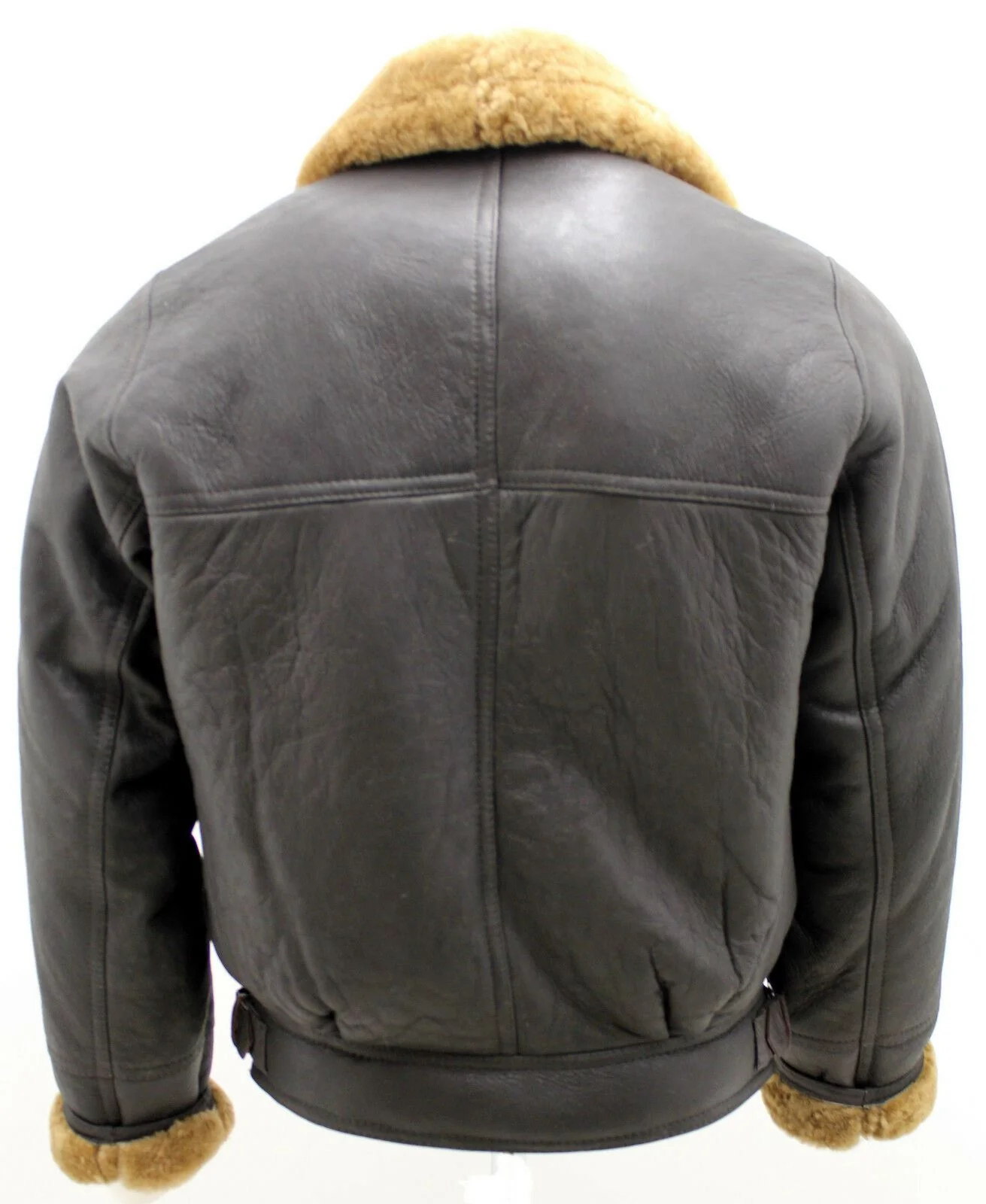 Mens Flying Sheepskin WW2 Bomber Jacket-Haverhill - Image 6
