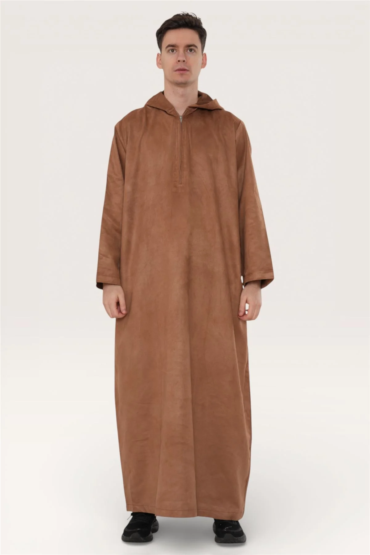 Men's Hooded Eid Moroccan Jubba Robe Ramadan Eid Thobe - HM12 - Image 20