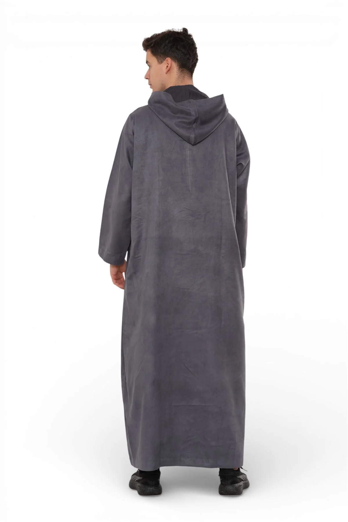 Men's Hooded Eid Moroccan Jubba Robe Ramadan Eid Thobe - HM12 - Image 4