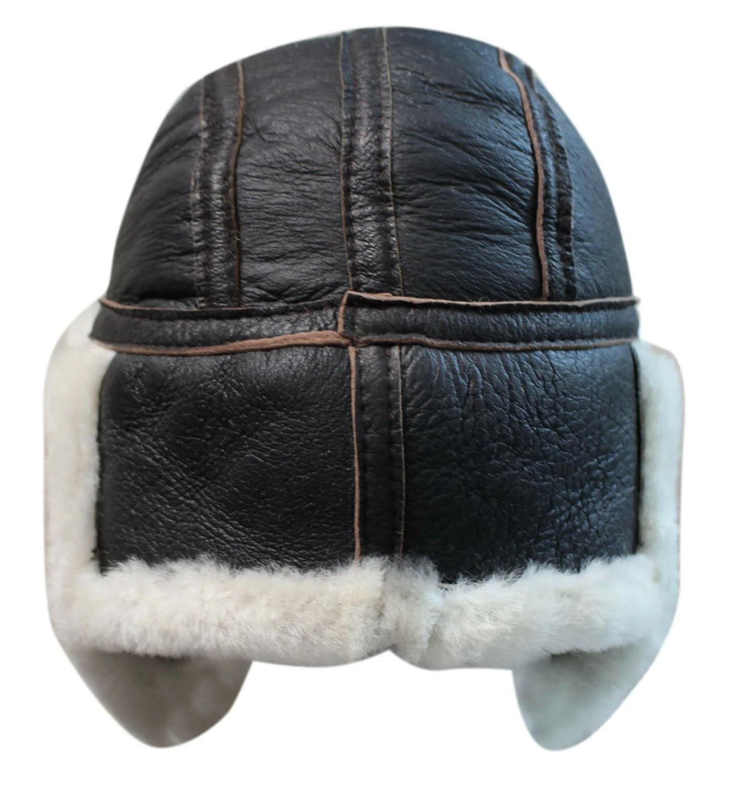 Mens RAF Aviator Sheepskin B-55 Trapper Hat - Image 11