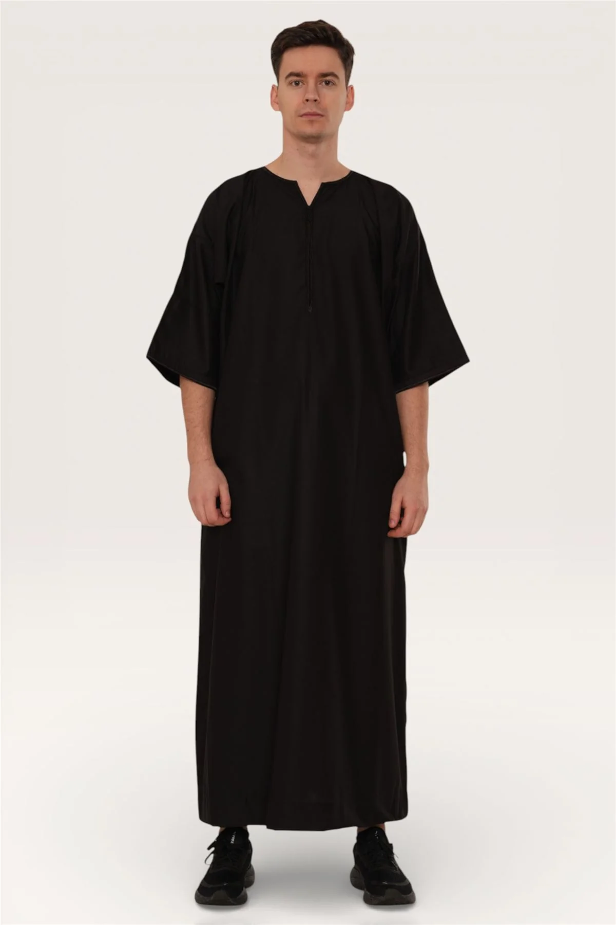 Men's Ramadan Moroccan Gandoura Thobe Robe Djellaba Eid Jubba- TT-006 - Image 9