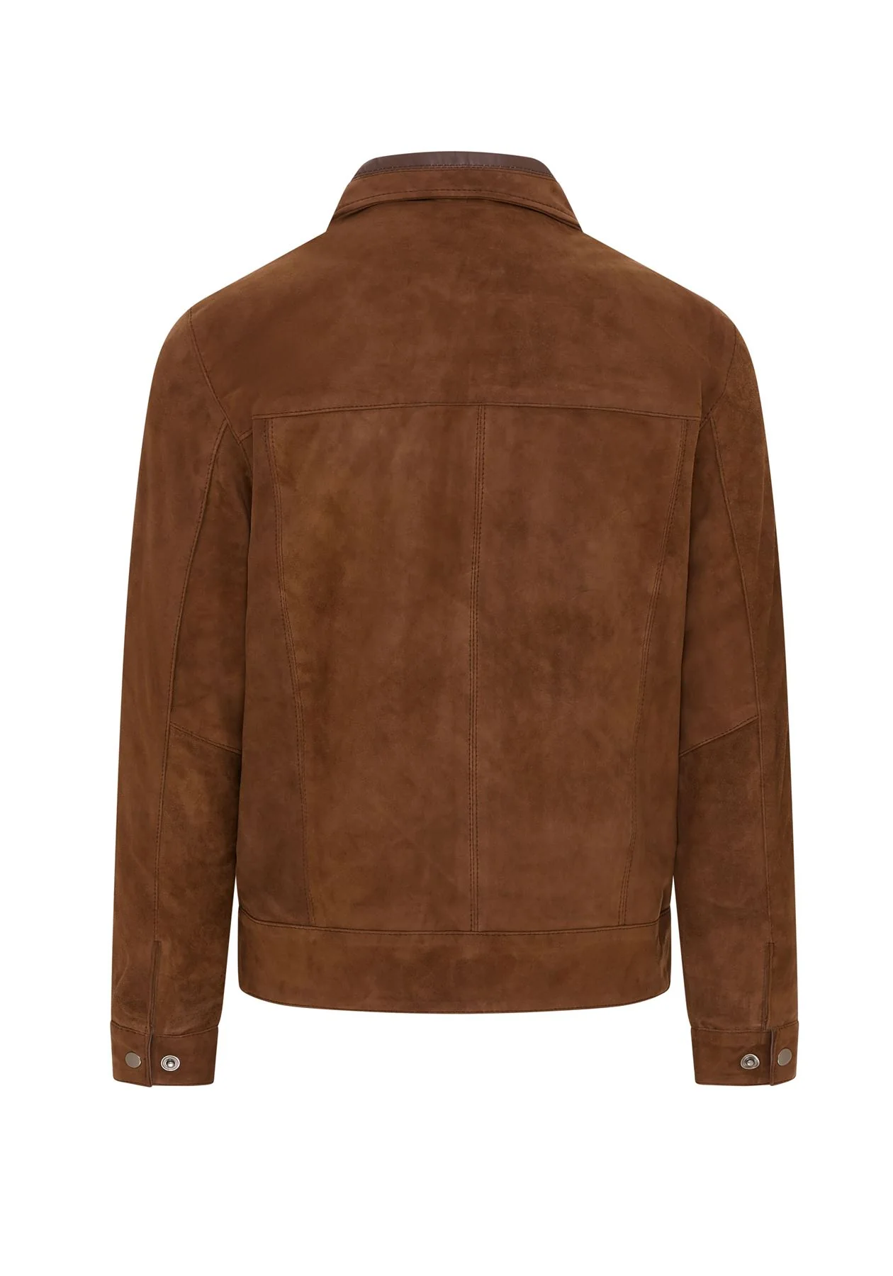 Mens Retro Classic Suede Leather Harrington Biker Jacket - Bryne - Image 10