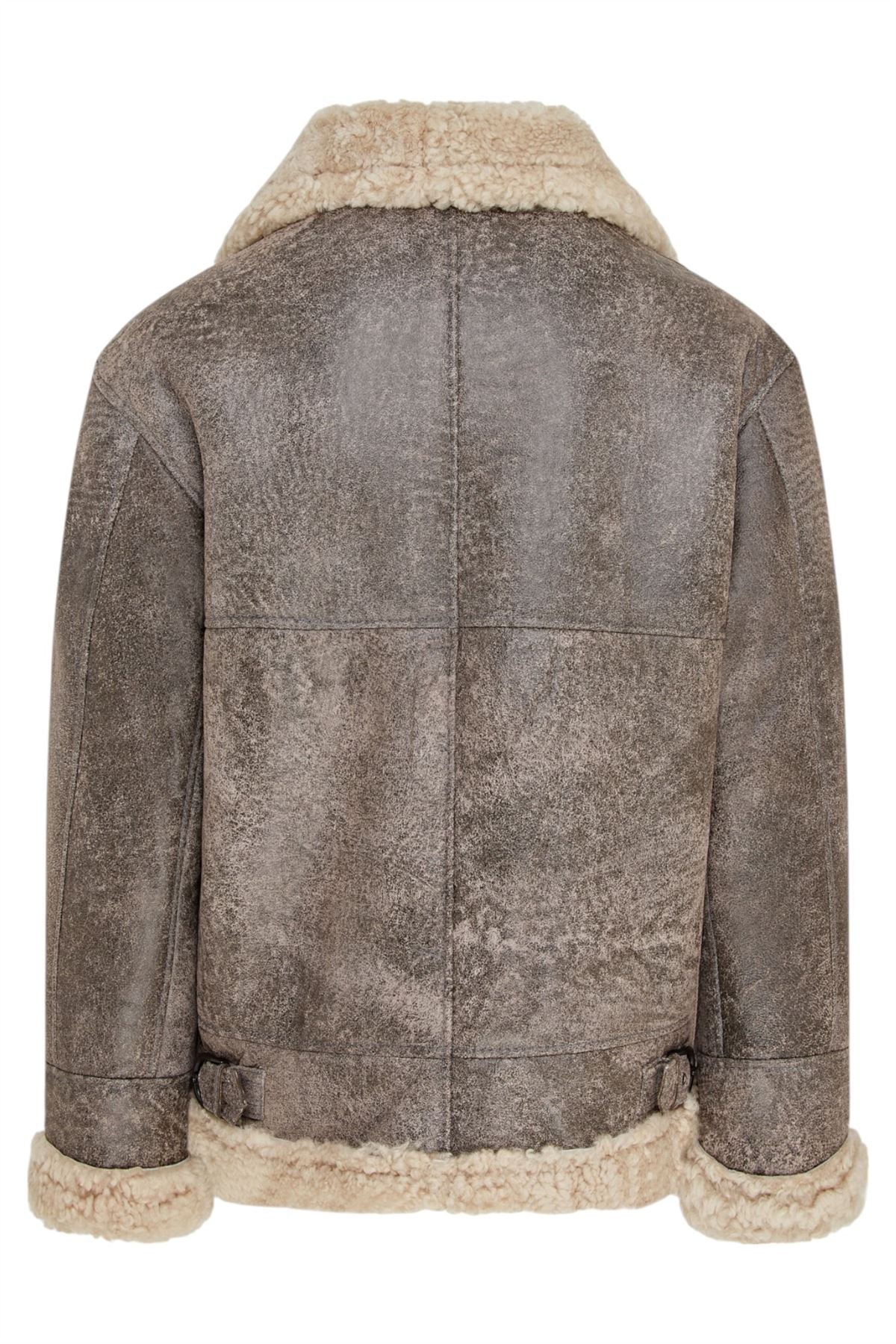 Mens Sheepskin Leather B3 Flying Aviator Aviator Jacket-Hessle - Image 12