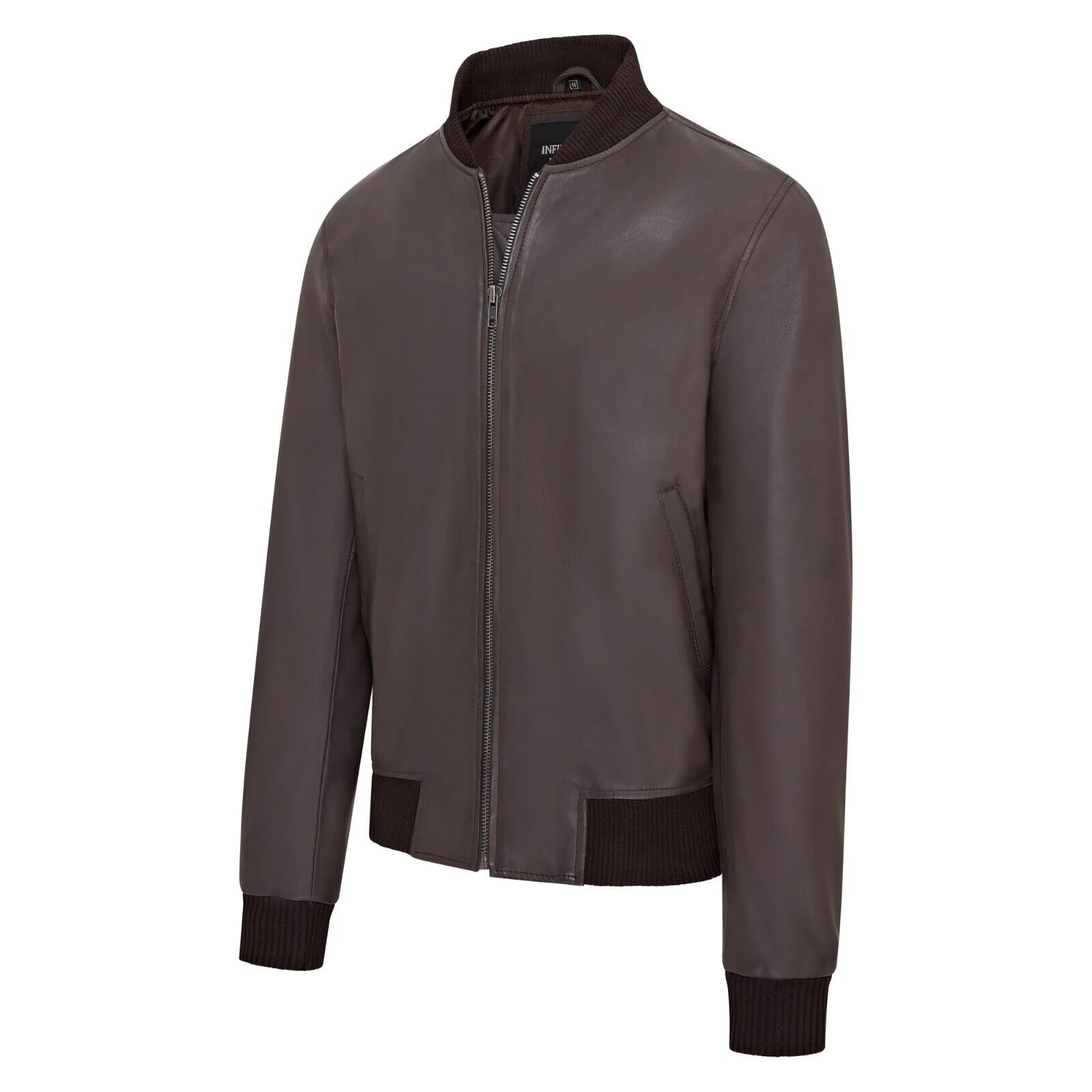 Mens Soft Leather MA-1 Varsity Bomber Jacket - Uppingham - Image 3