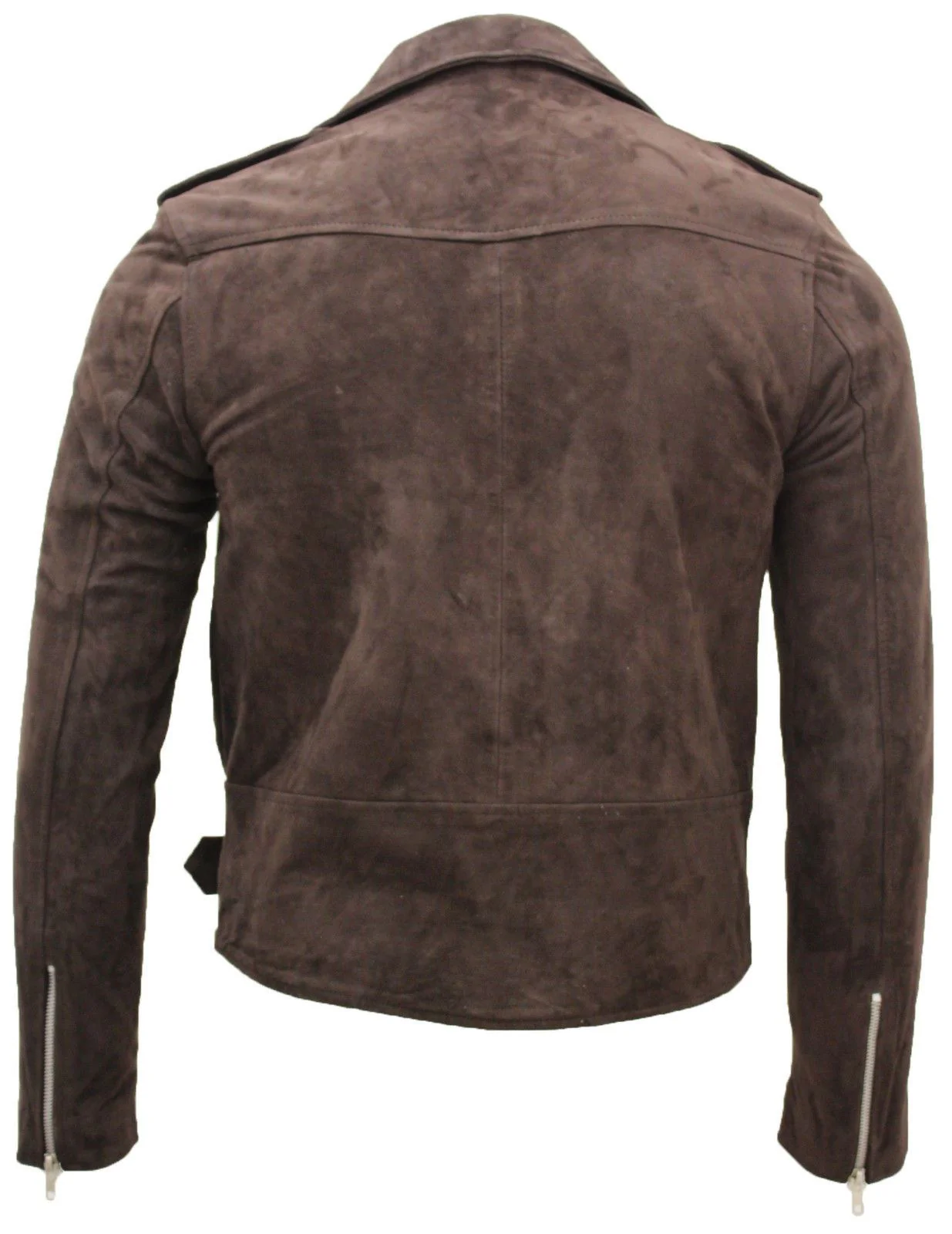 Mens Suede Leather Brando Biker Jacket-Stratford - Image 10
