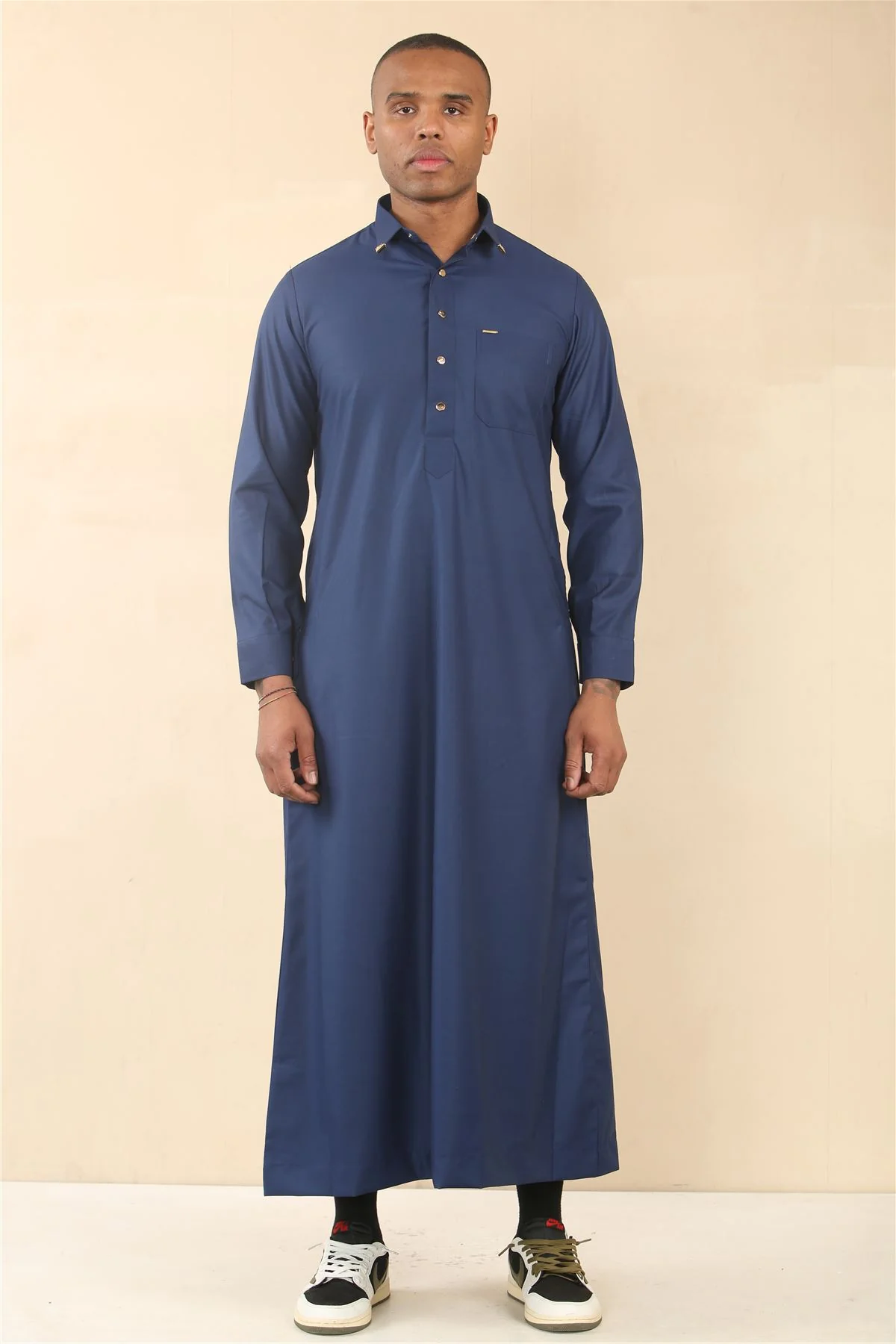 Men's Thobe Arab Saudi Emirati Islamic Clothing Jubba Robe - Image 13