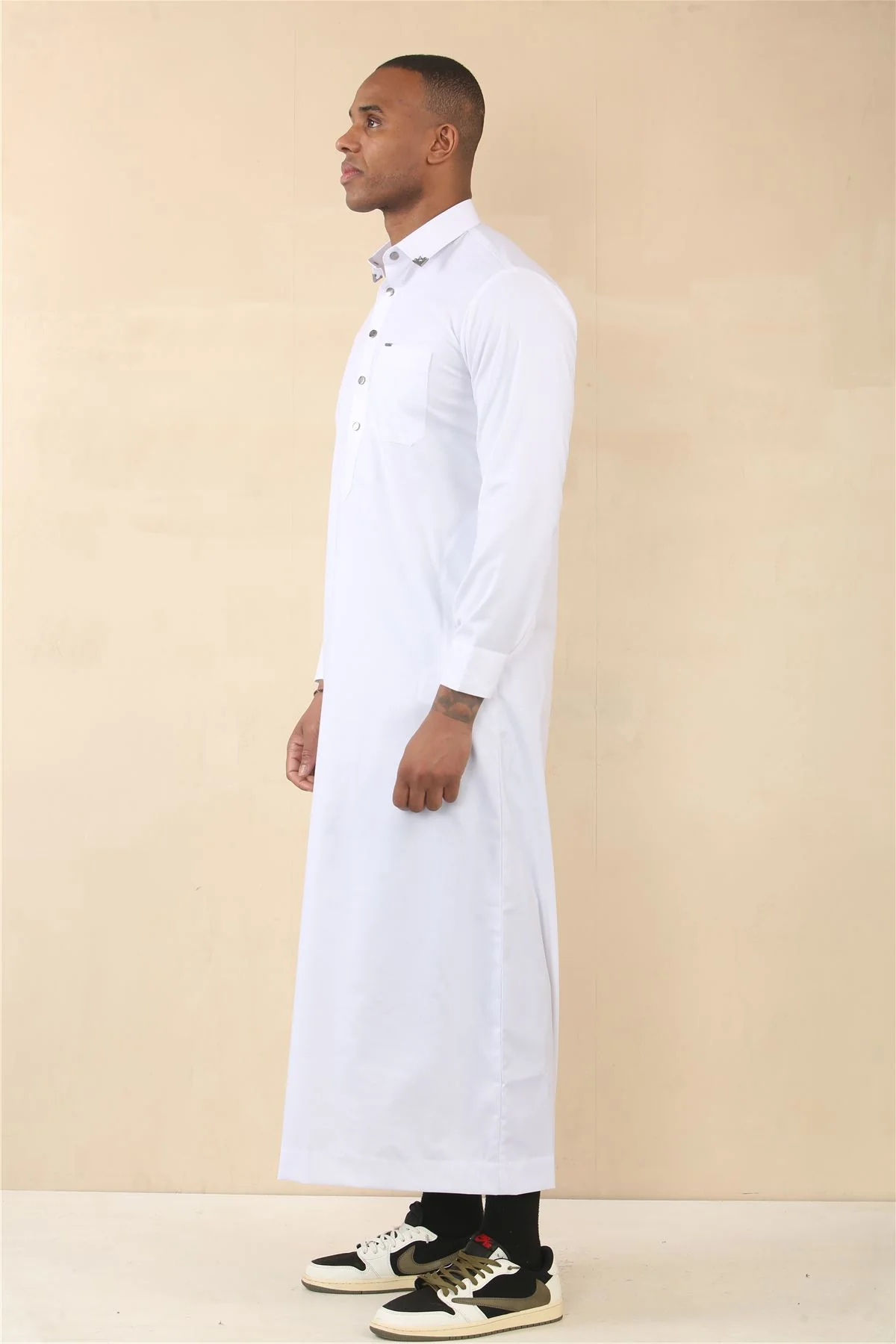 Men's Thobe Arab Saudi Emirati Islamic Clothing Jubba Robe - Image 19