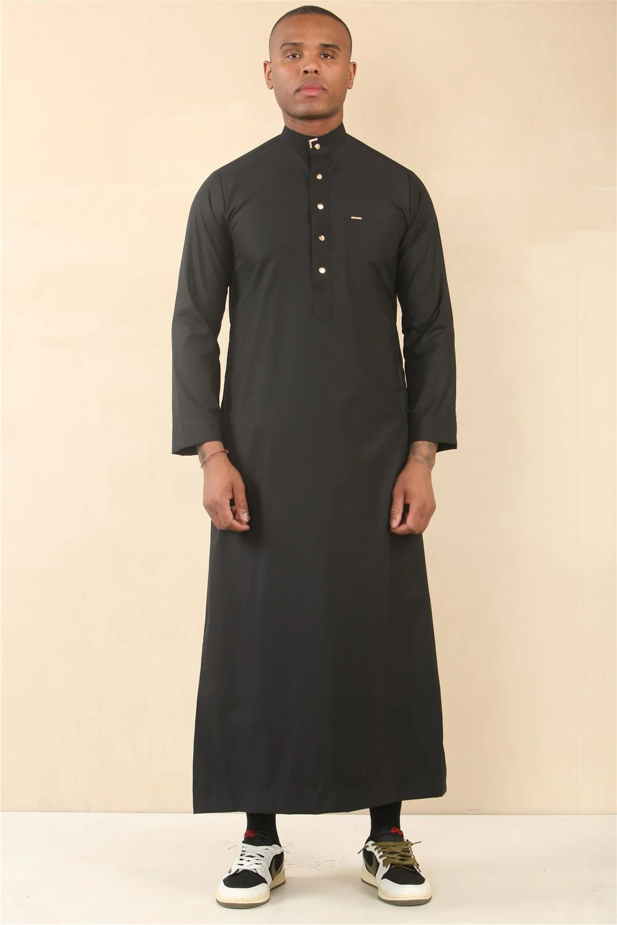 Men's Thobe Arab Saudi Emirati Islamic Clothing Jubba Robe - Image 17
