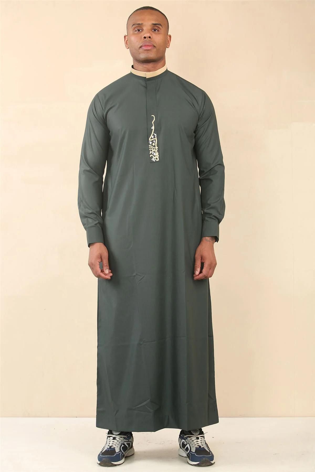Men's Thobe Arab Saudi Emirati Islamic Clothing Jubba Robe - Image 17