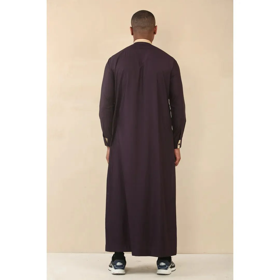 Men's Thobe Arab Saudi Emirati Islamic Clothing Jubba Robe - Image 27