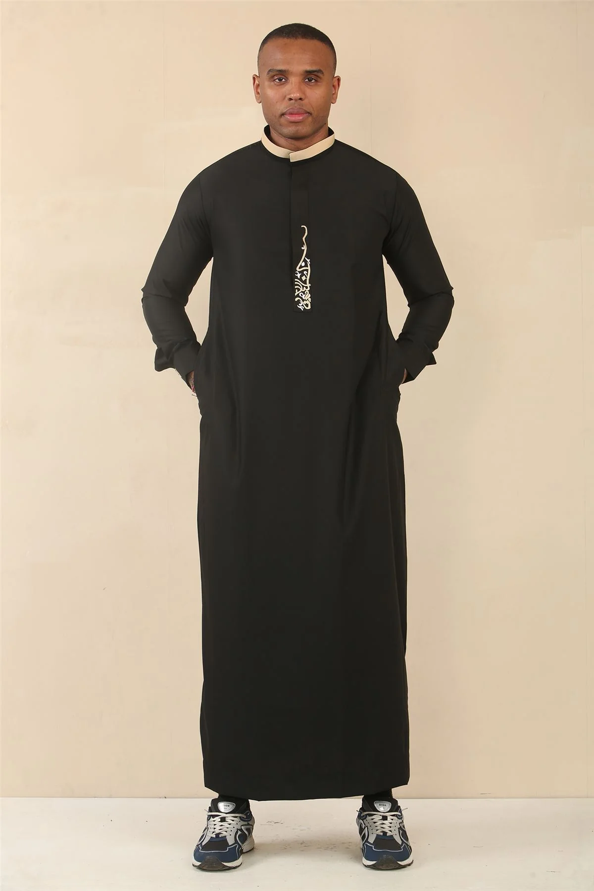 Men's Thobe Arab Saudi Emirati Islamic Clothing Jubba Robe - Image 35