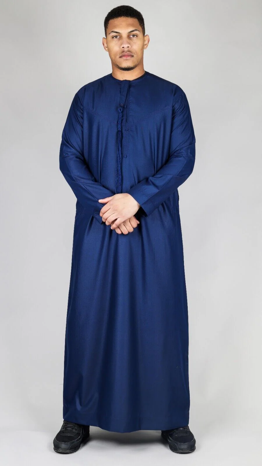 Men's Thobe Emirati Islamic Jubba Robe Eid Tassel Regular Fit - Image 53