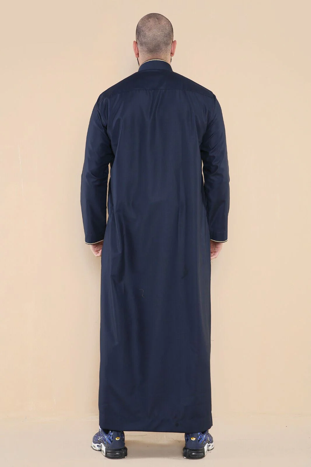 Mens Thobe Jubba Emirati Islamic Arabic Eid Embroidery Kaftan Jubbah Robe - Image 4